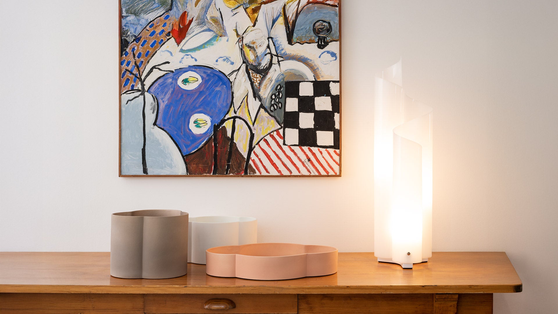 Tischlampe MEZZACHIMERA weiß