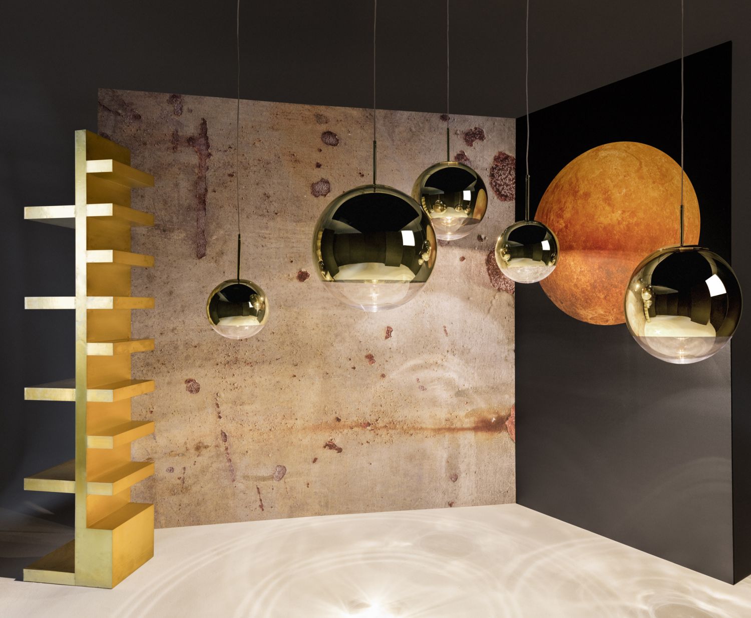 Lampa wisząca MIRROR BALL złoty, marka Tom Dixon