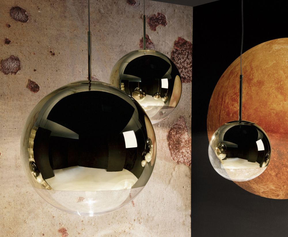 Lampa wisząca MIRROR BALL złoty – metal