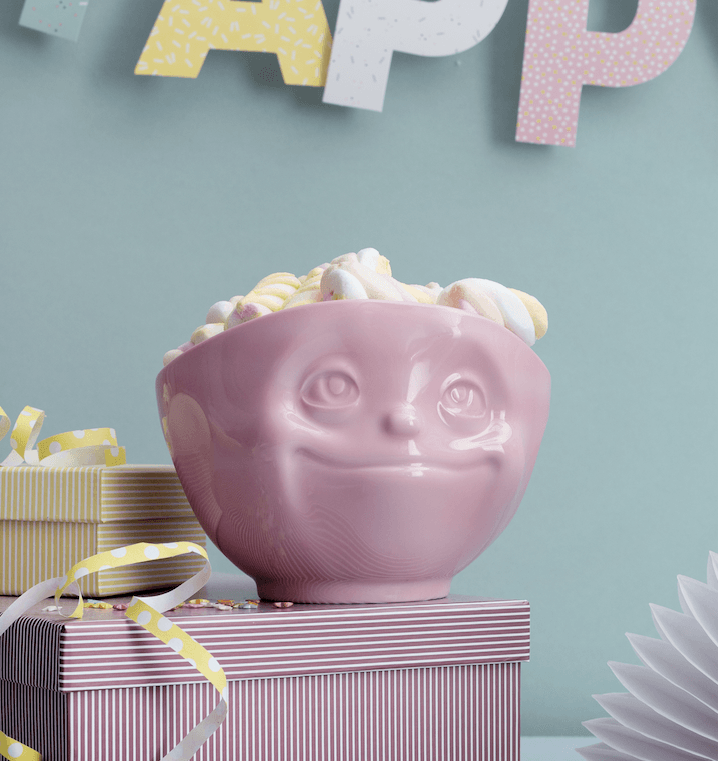 Miska DREAMY różowy z białym wnętrzem 58products Eye on Design