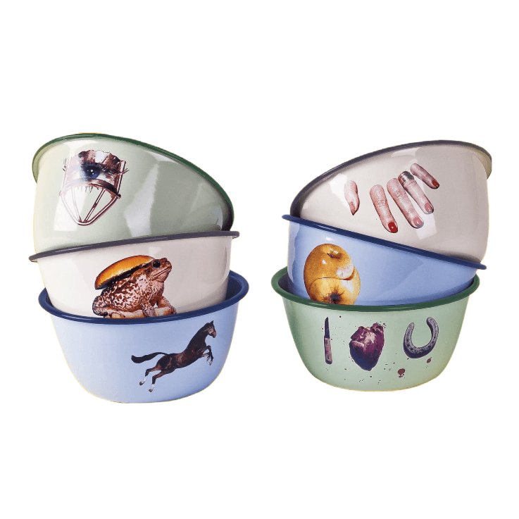 Miska emaliowana EYE zielony Seletti Eye on Design