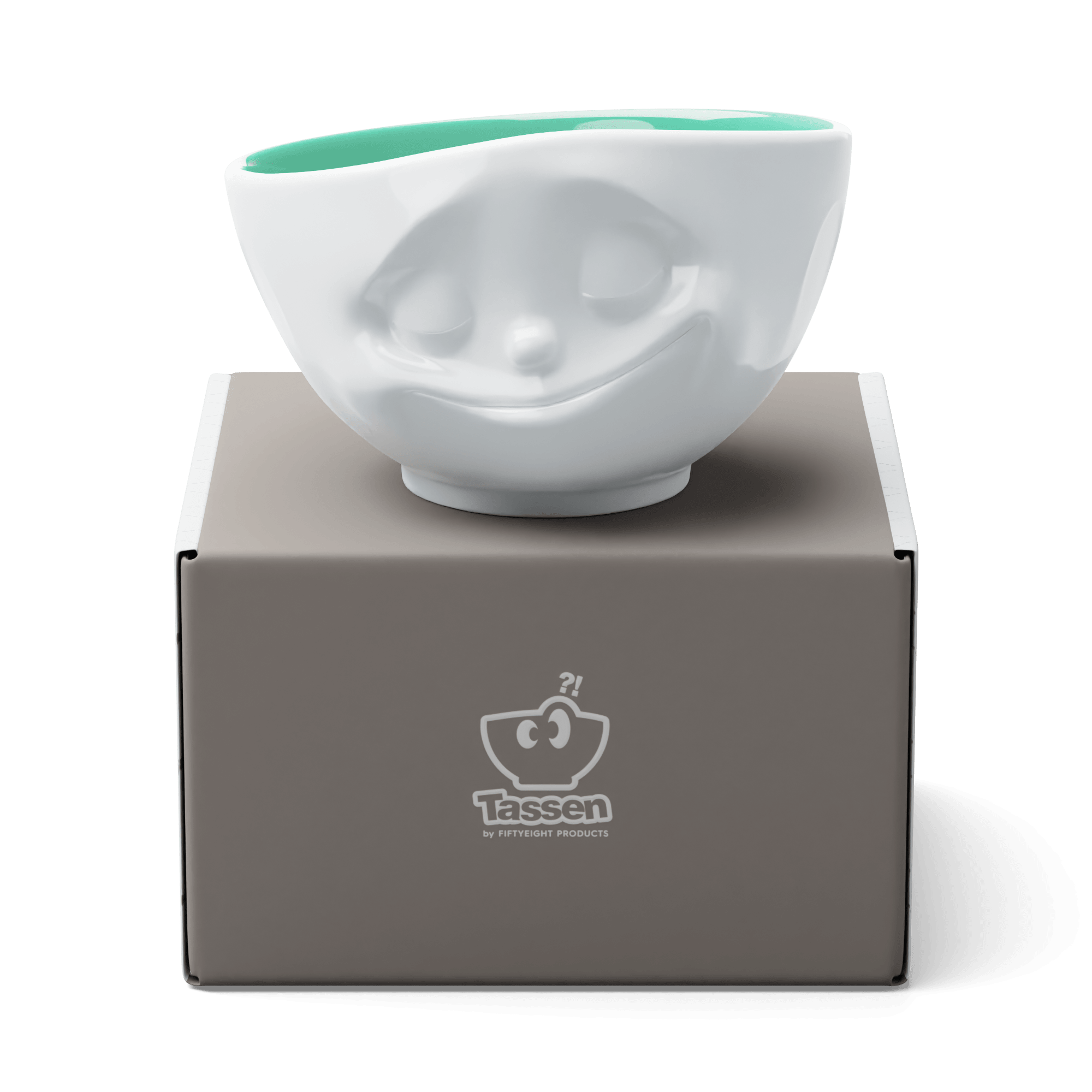 Miska HAPPY biały z seledynowy wnętrzem 58products Eye on Design