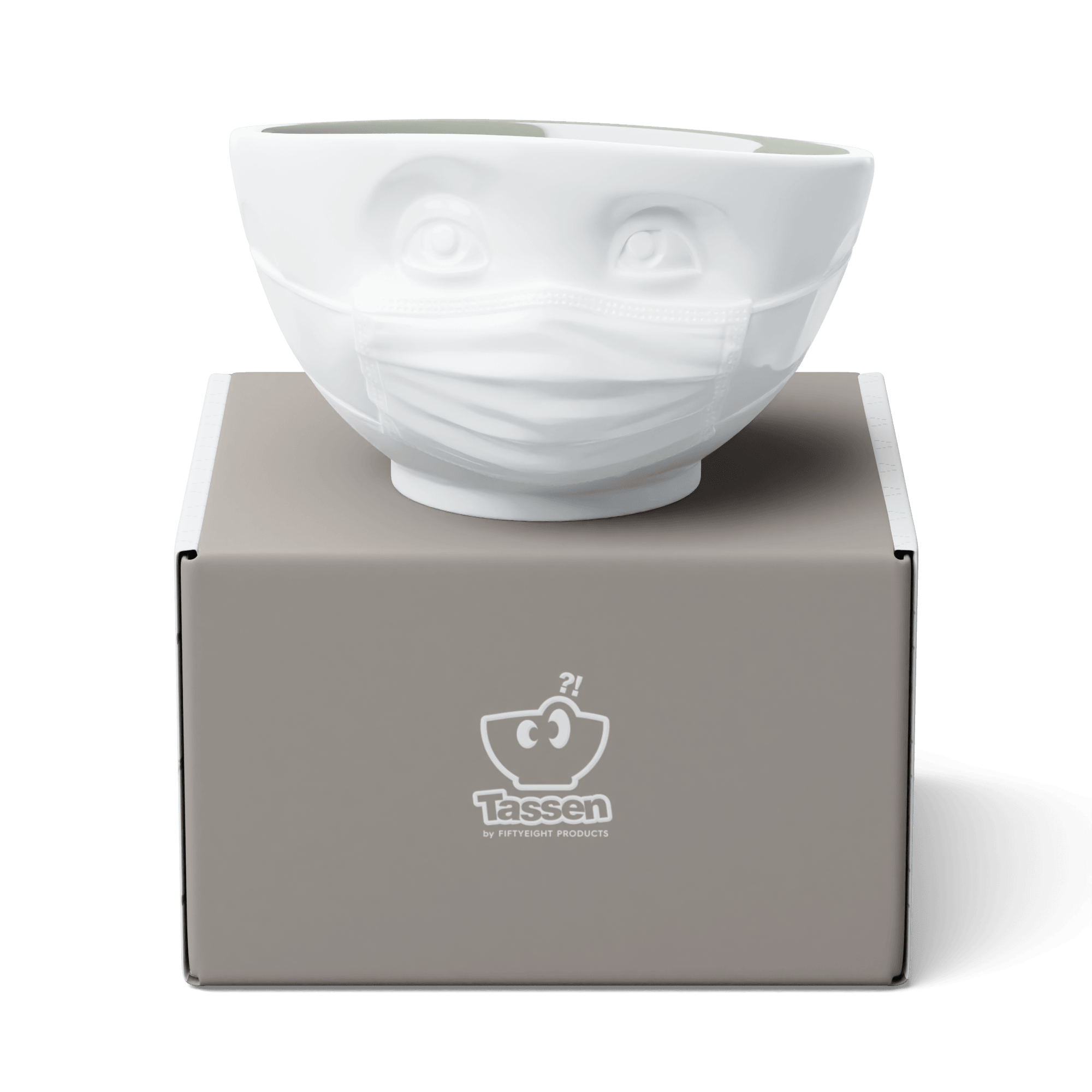 Miska HOPEFUL biały z szarym wnętrzem 58products Eye on Design