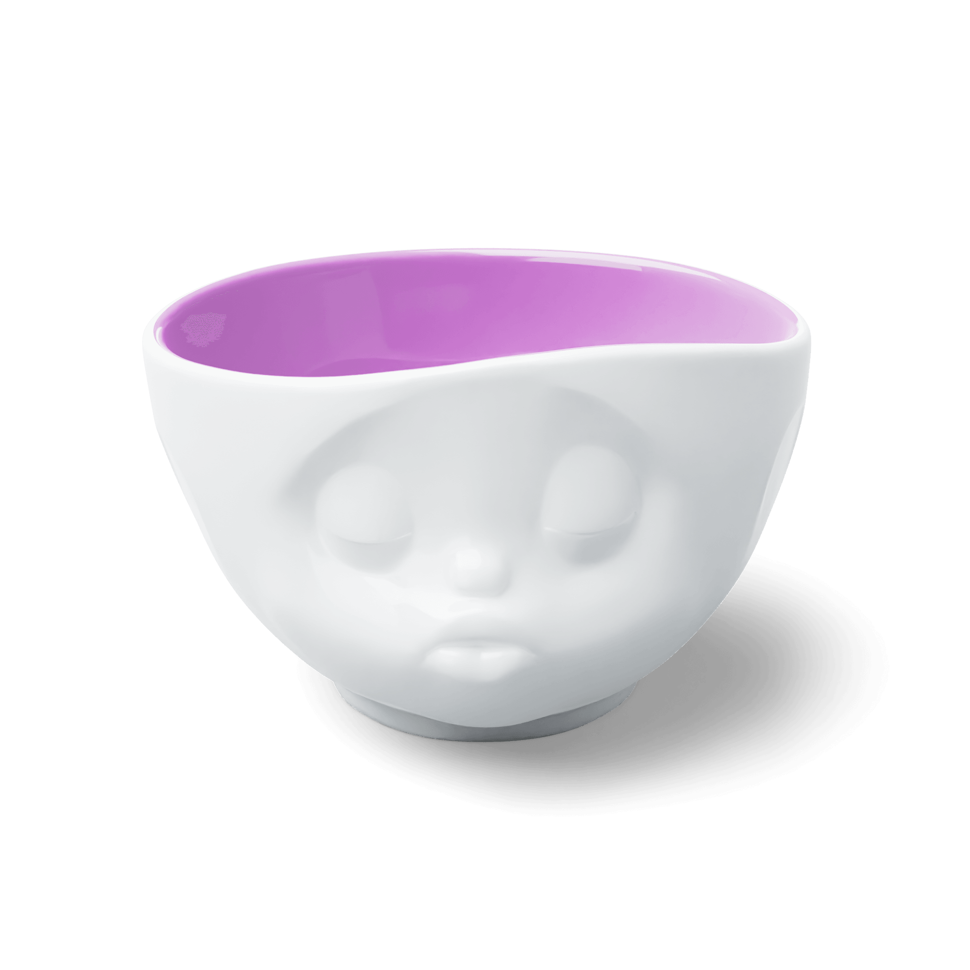 Miska KISSING biały z jagodowym wnętrzem 58products Eye on Design