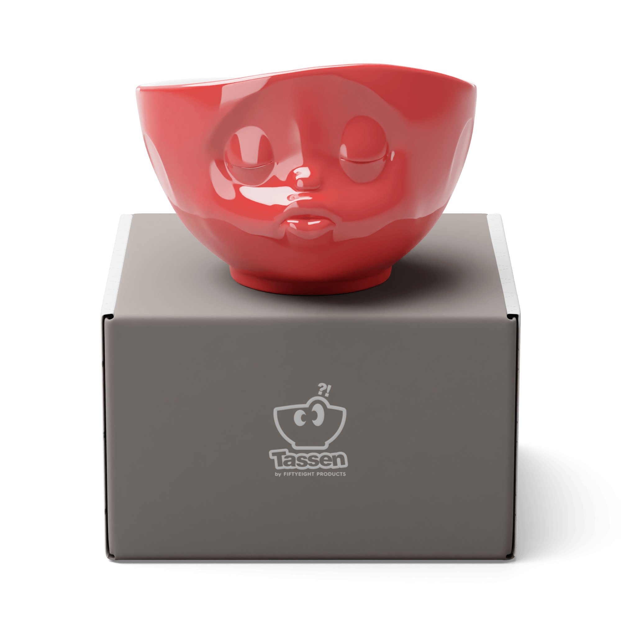 Miska KISSING czerwony z białym wnętrzem 58products Eye on Design