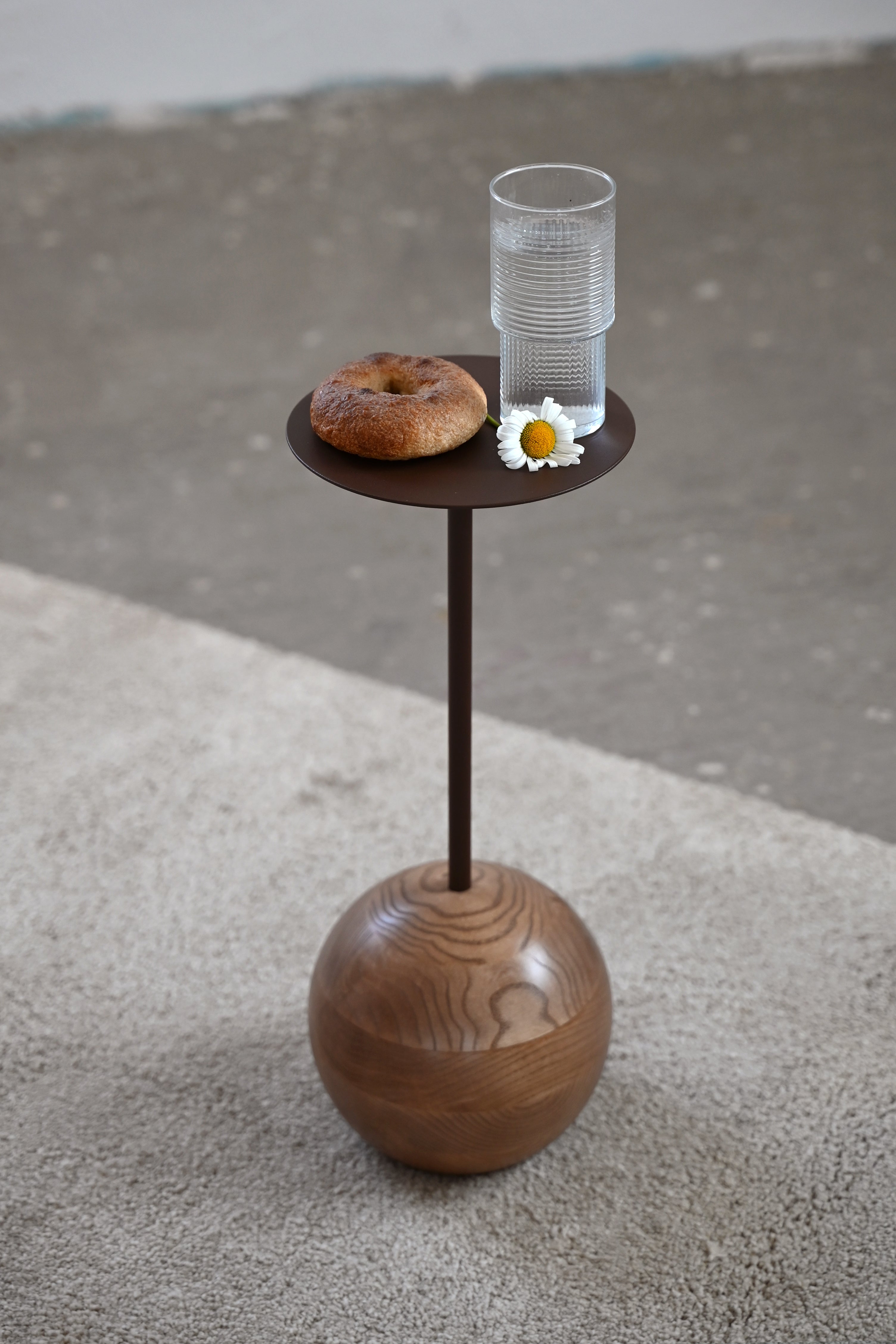 Kaffeetisch MINI SU aus Holz und Stahl