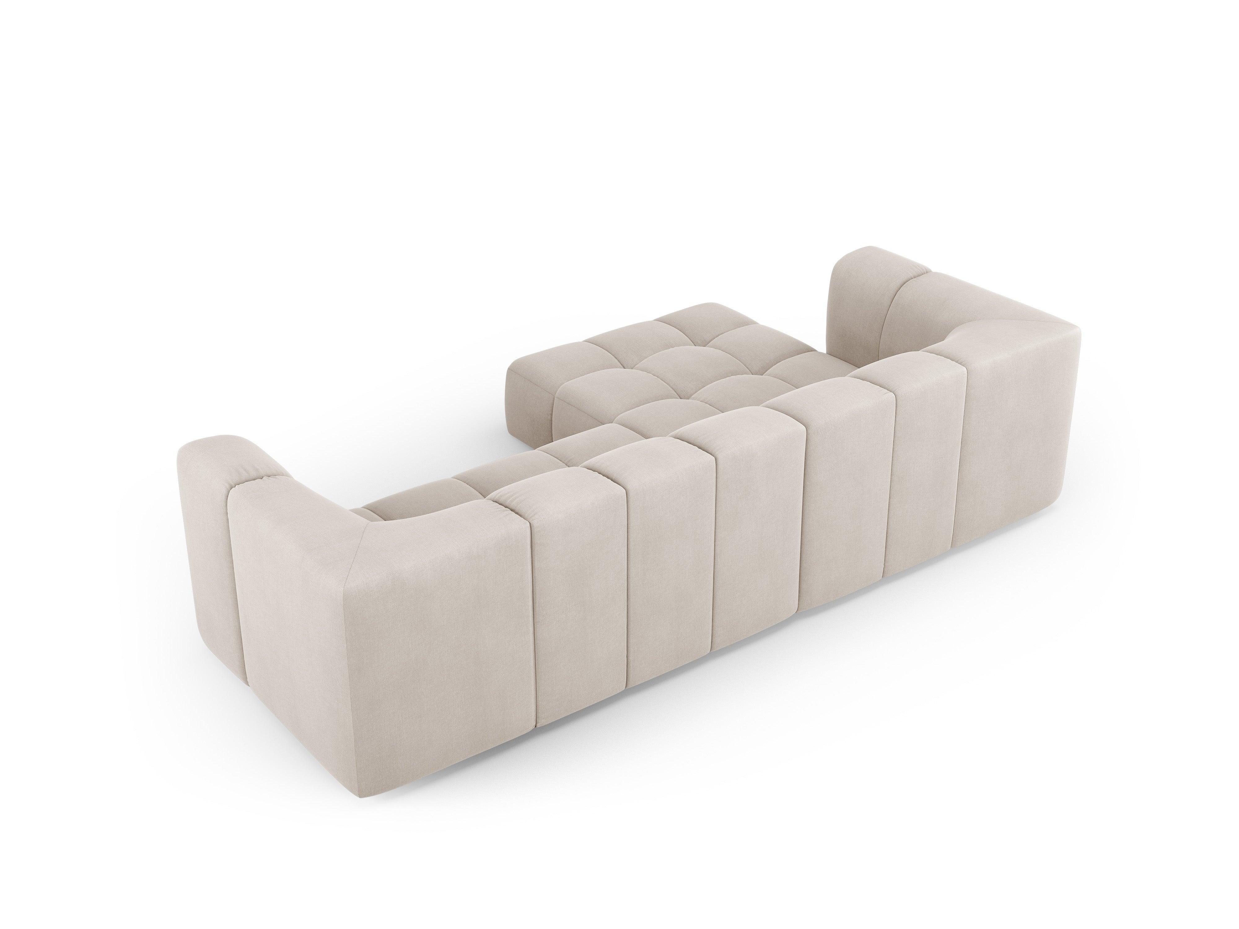 Narożnik 3-osobowy lewostronny FRANCESCA beżowy szenil Milo Casa Eye on Design