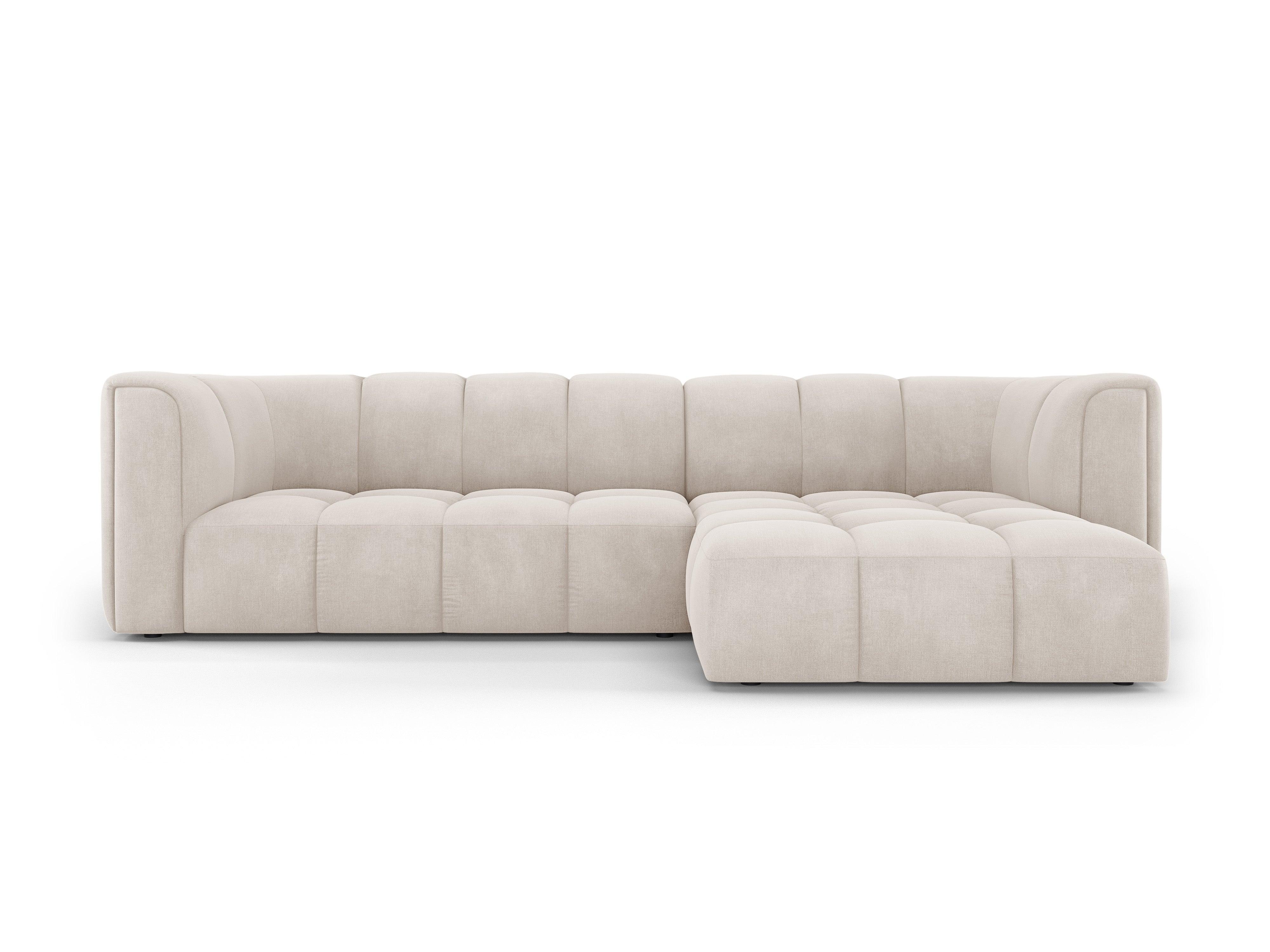 Narożnik 3-osobowy prawostronny FRANCESCA beżowy szenil Milo Casa Eye on Design