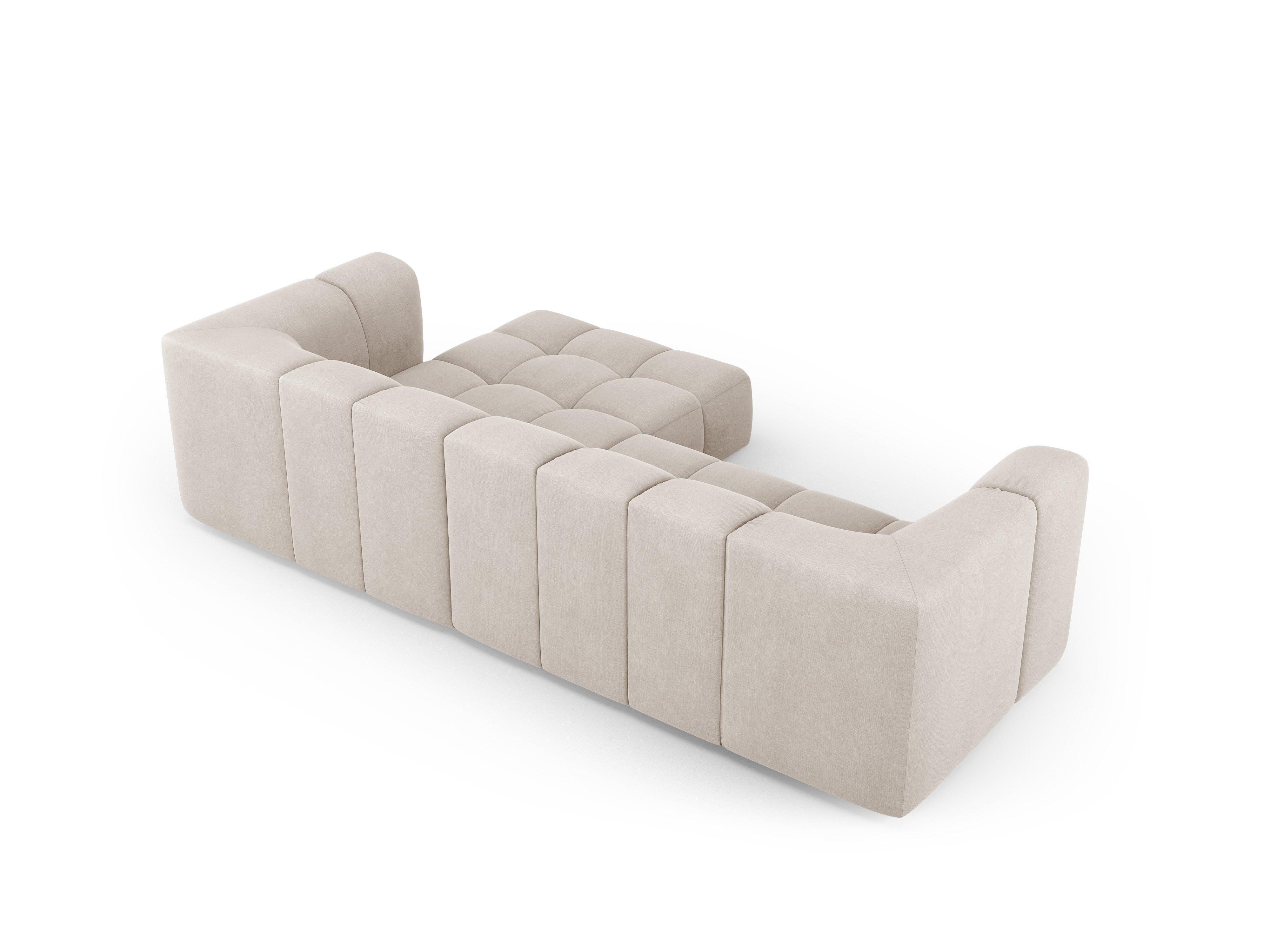 Narożnik 3-osobowy prawostronny FRANCESCA beżowy szenil Milo Casa Eye on Design