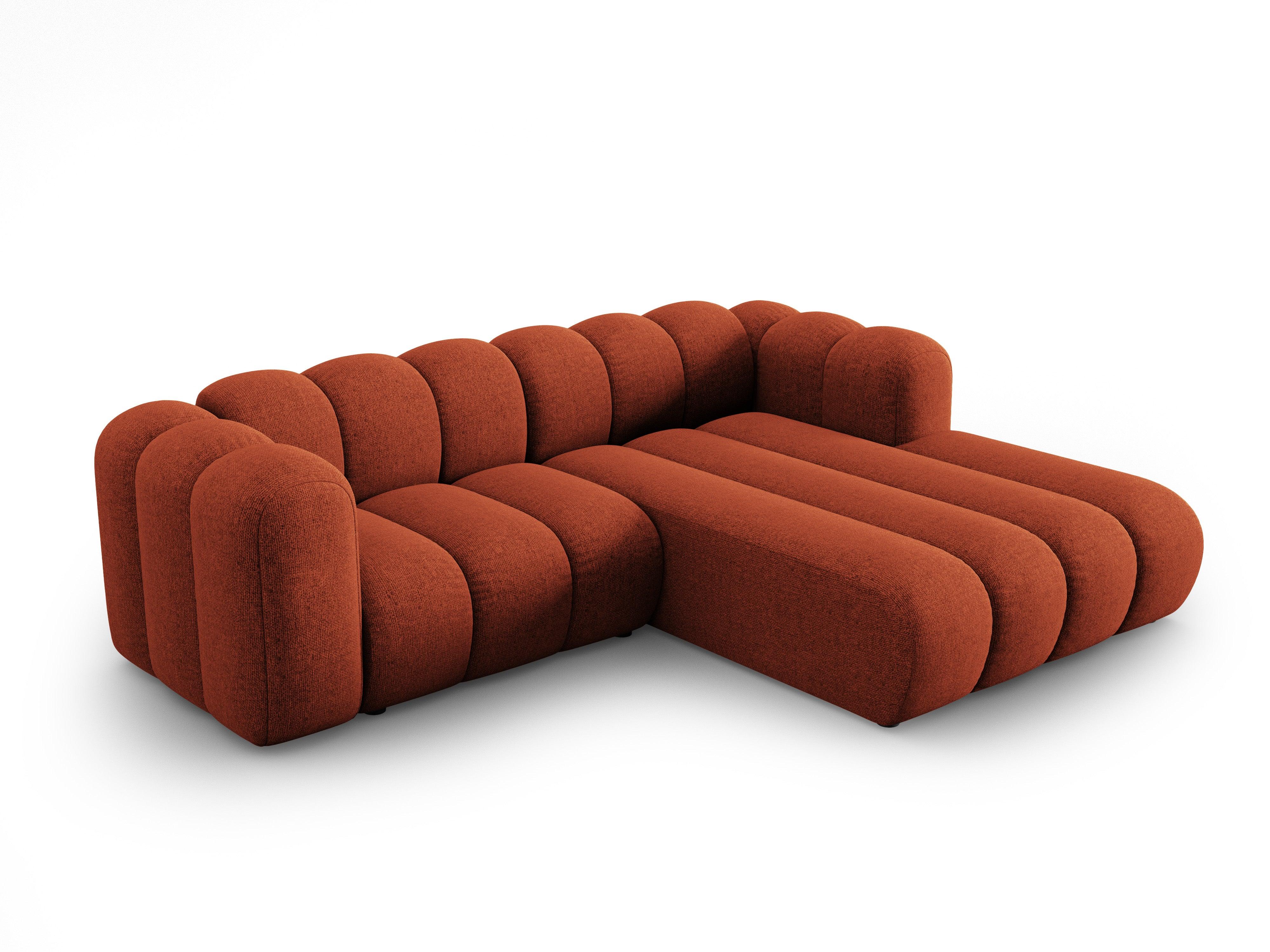 Narożnik 3-osobowy prawostronny SKYLER ceglany szenil Interieurs 86 Eye on Design