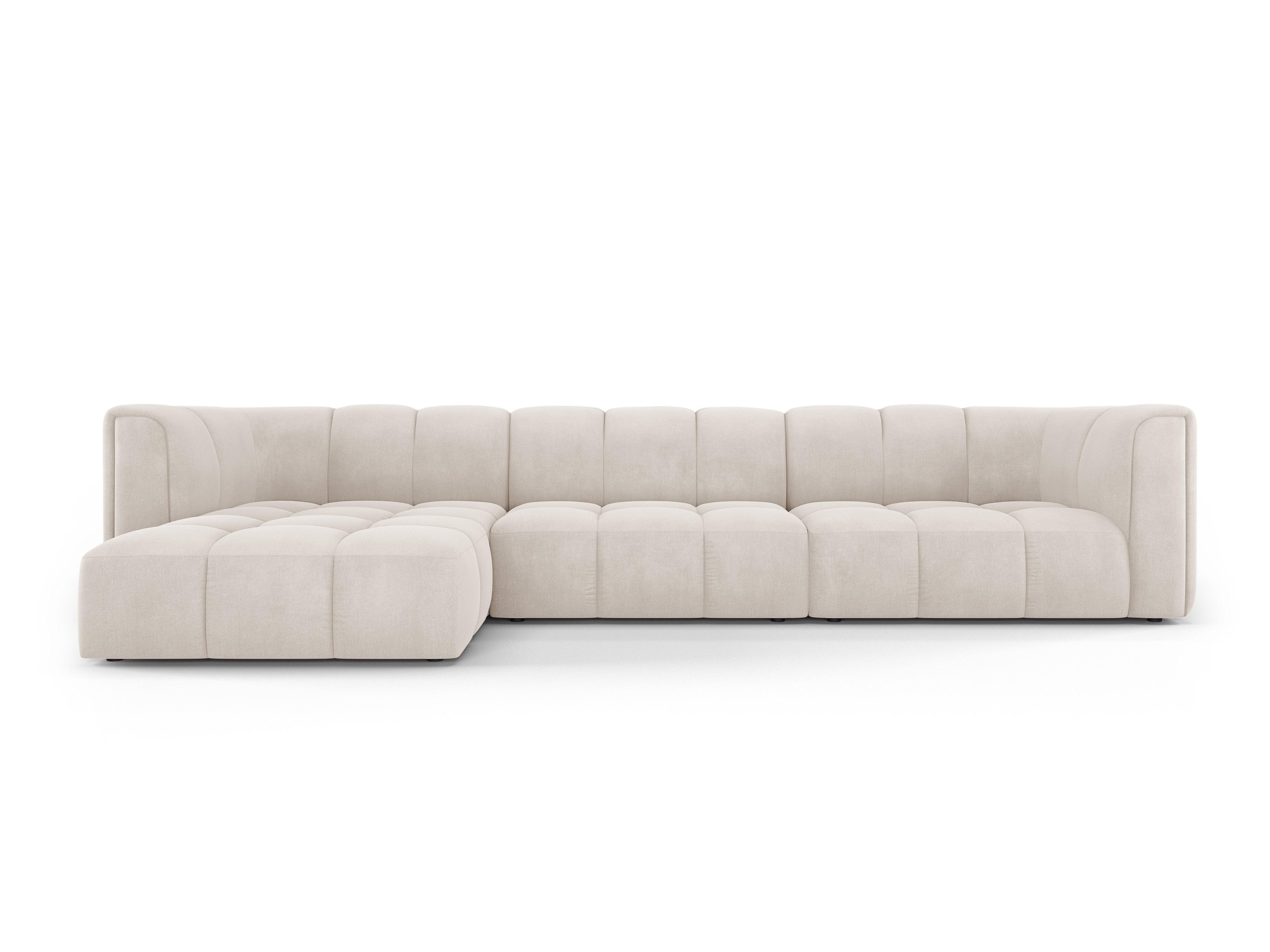 Narożnik 5-osobowy lewostronny FRANCESCA beżowy szenil Milo Casa Eye on Design