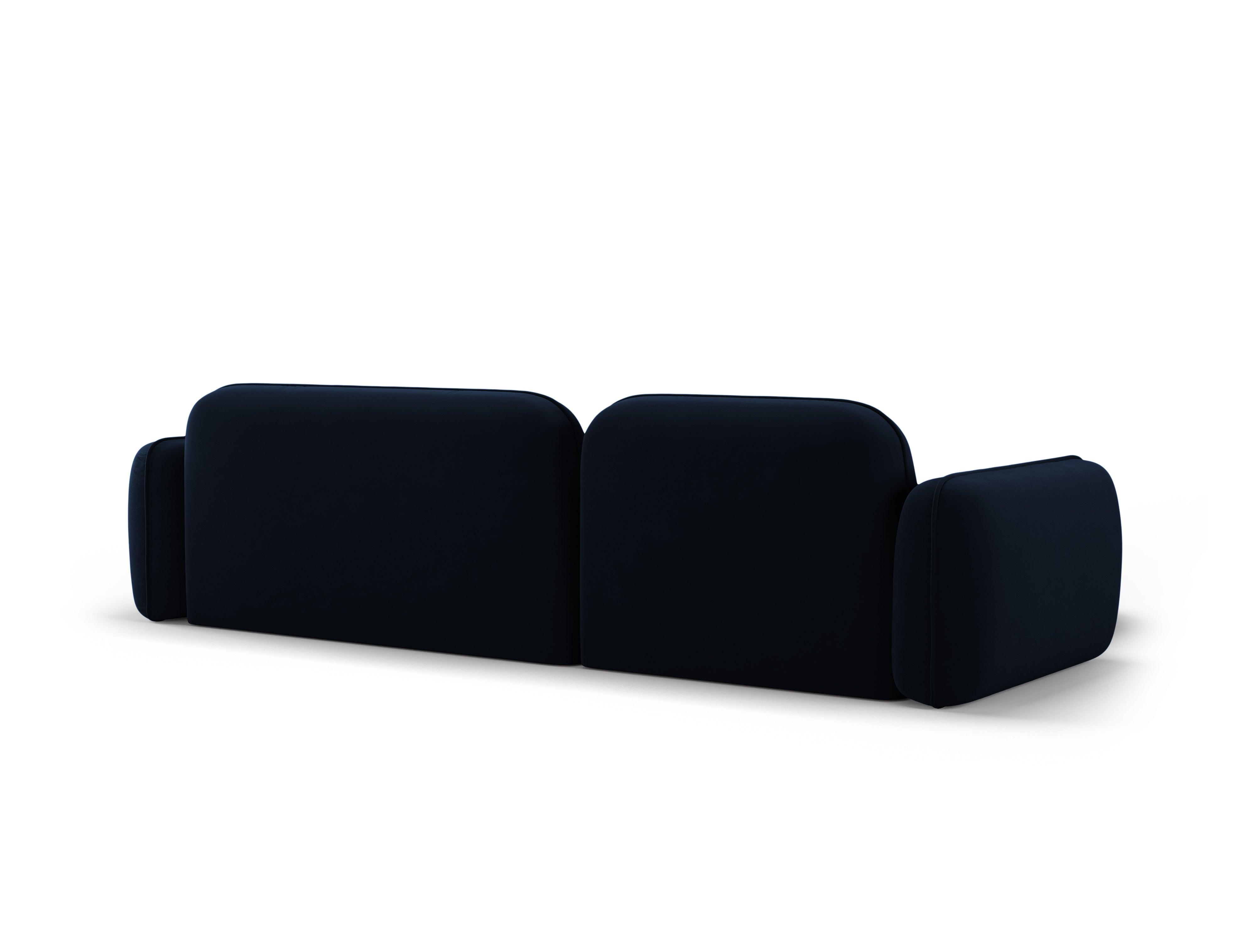 Narożnik modułowy aksamitny lewostronny 3,5-osobowy SYDNEY granat królewski Cosmopolitan Design Eye on Design