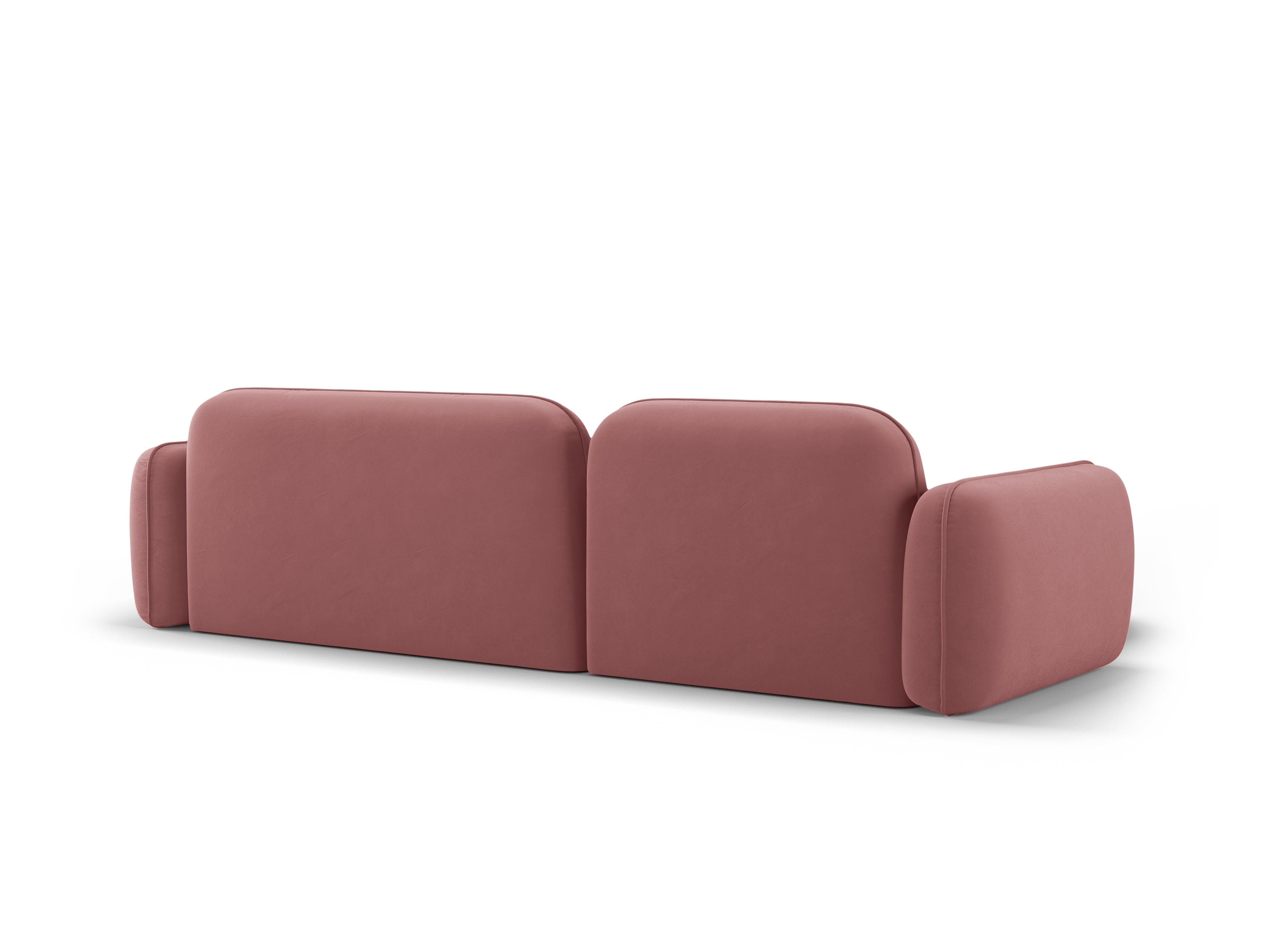 Narożnik modułowy aksamitny lewostronny 3,5-osobowy SYDNEY łososiowy Cosmopolitan Design Eye on Design