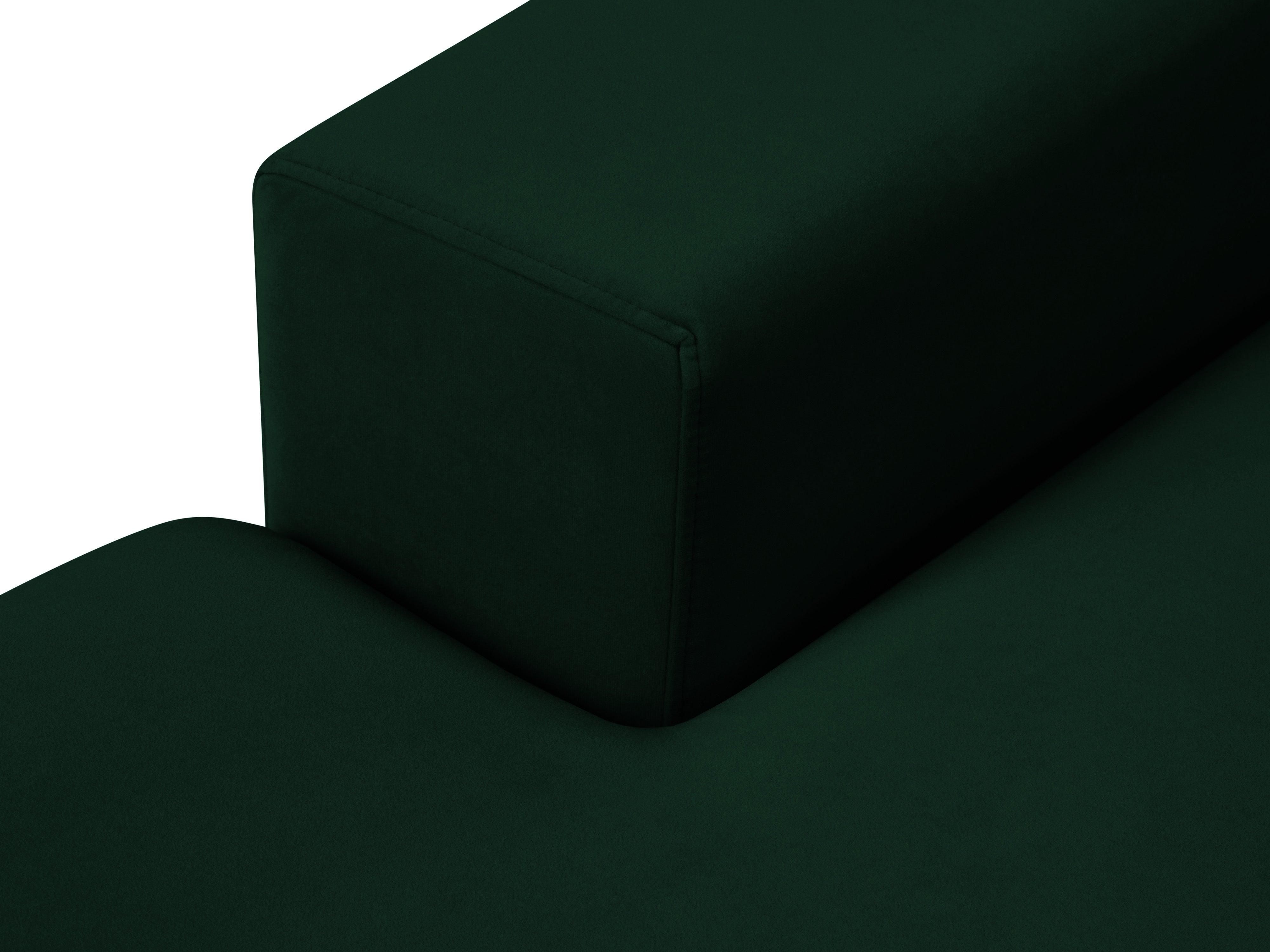 Narożnik aksamitny lewostronny HEBE butelkowa zieleń Mazzini Sofas Eye on Design