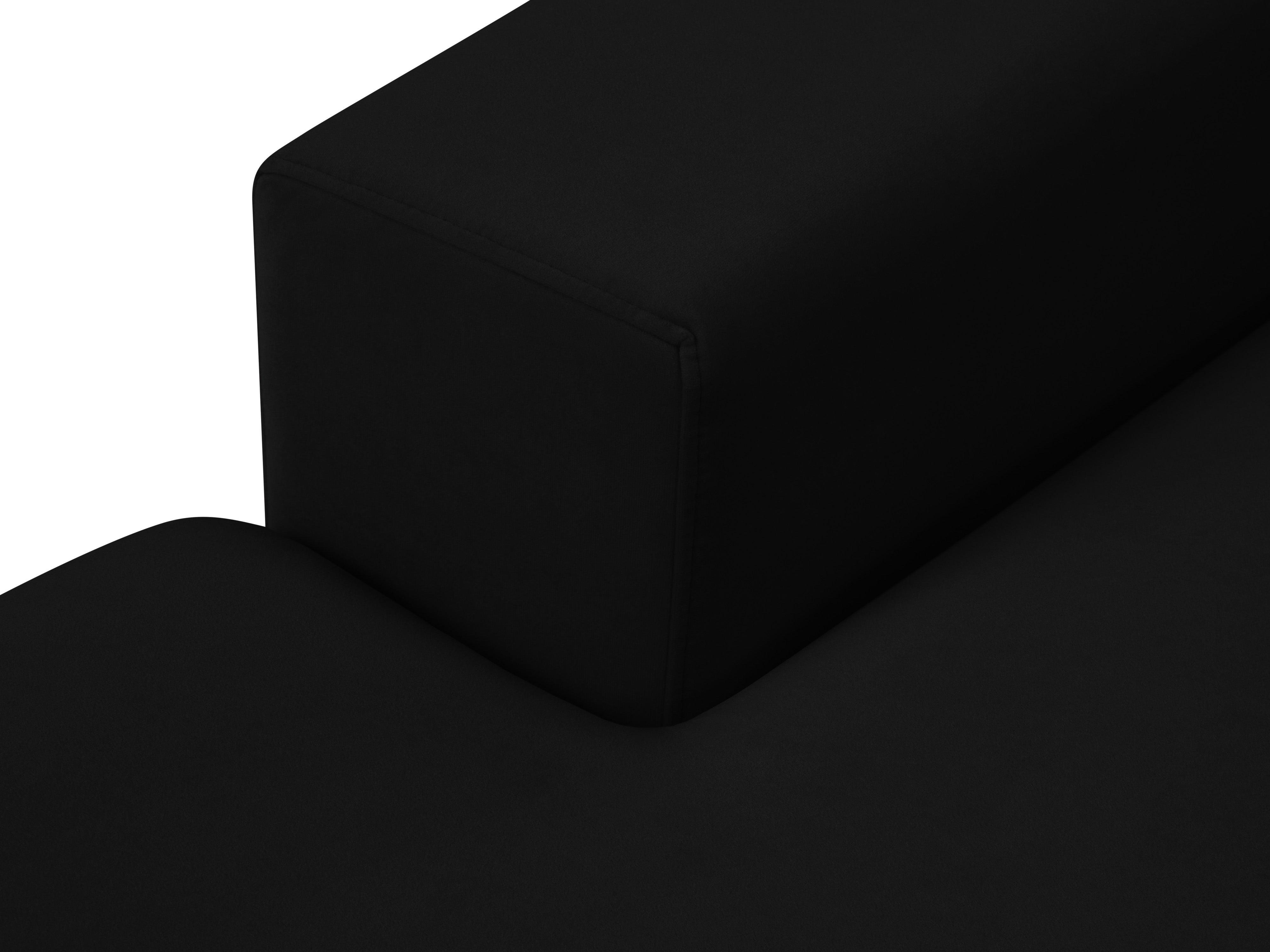 Narożnik aksamitny panoramiczny HEBE czarny Mazzini Sofas Eye on Design