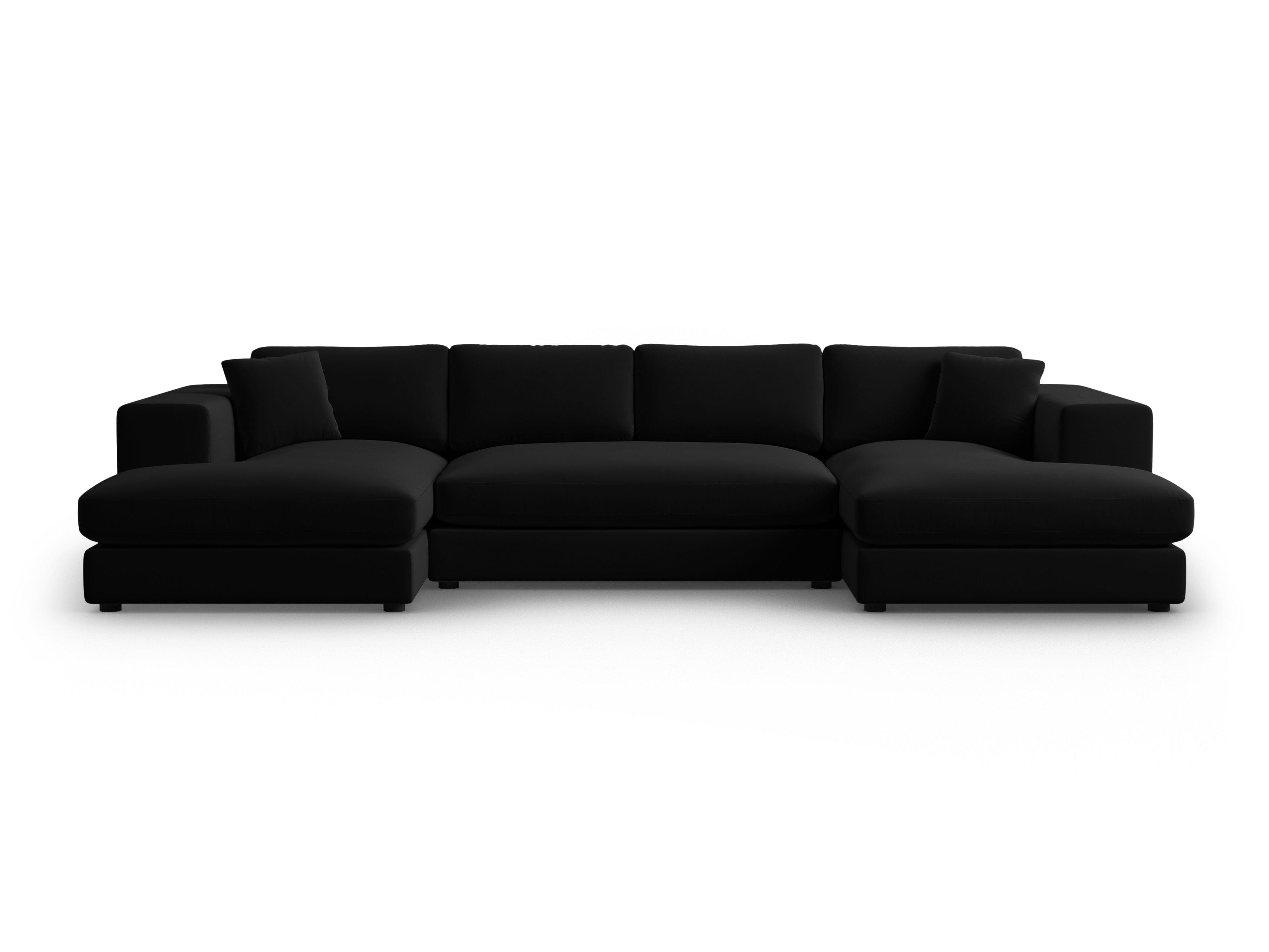 Narożnik aksamitny panoramiczny TENDANCE czarny CXL by Christian Lacroix Eye on Design