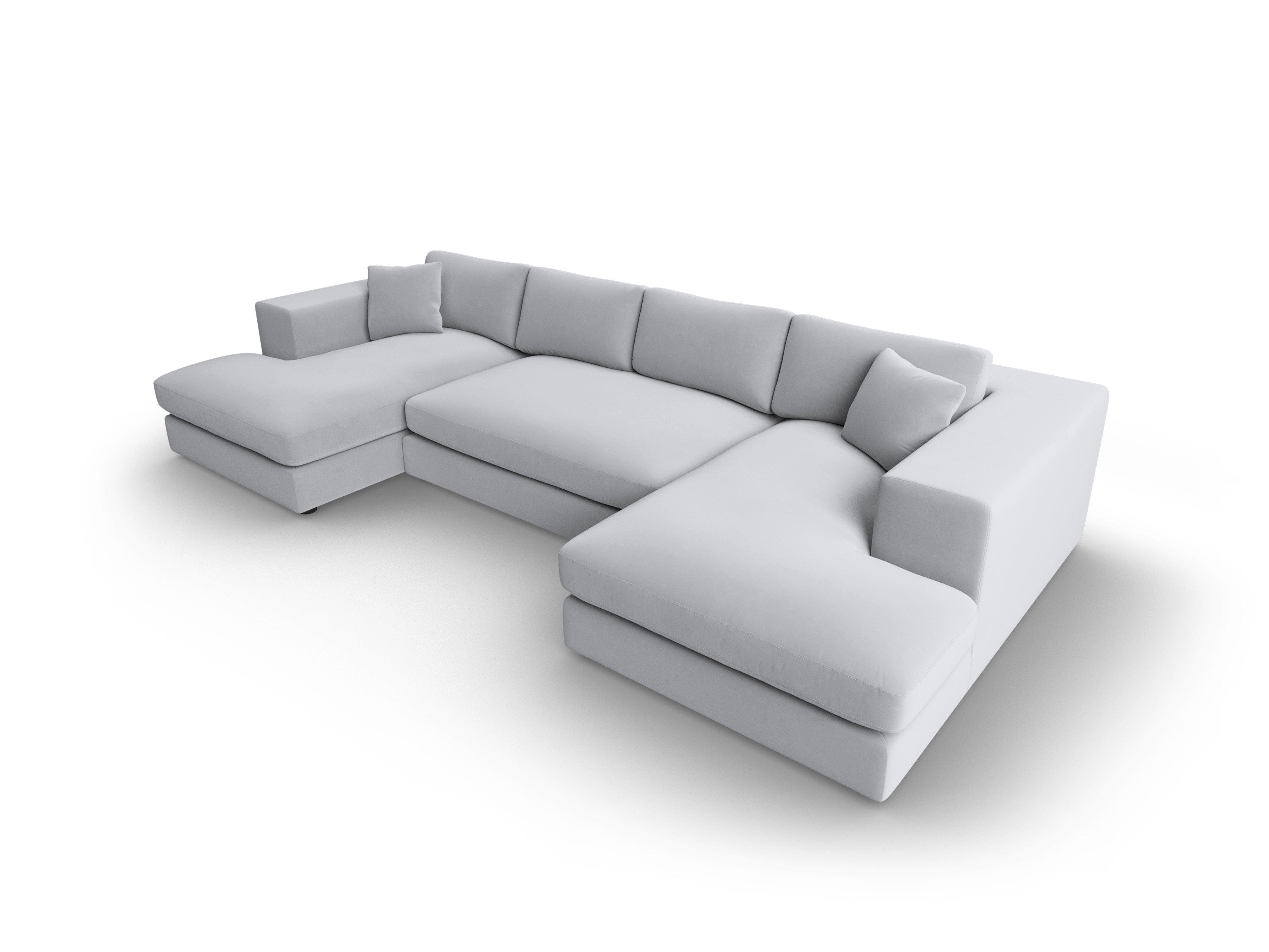 Narożnik aksamitny panoramiczny TENDANCE jasnoszary CXL by Christian Lacroix Eye on Design