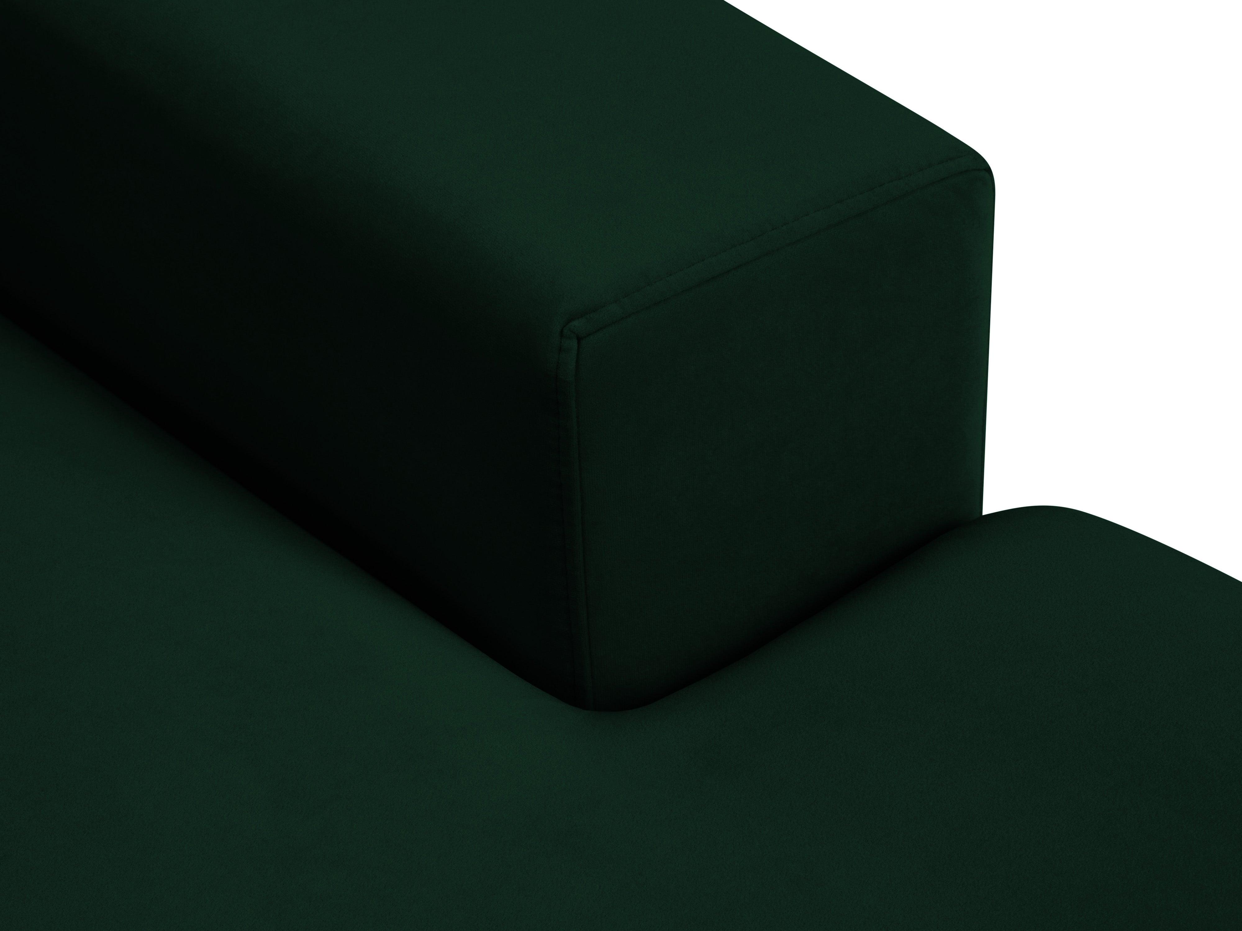 Narożnik aksamitny prawostronny HEBE butelkowa zieleń Mazzini Sofas Eye on Design