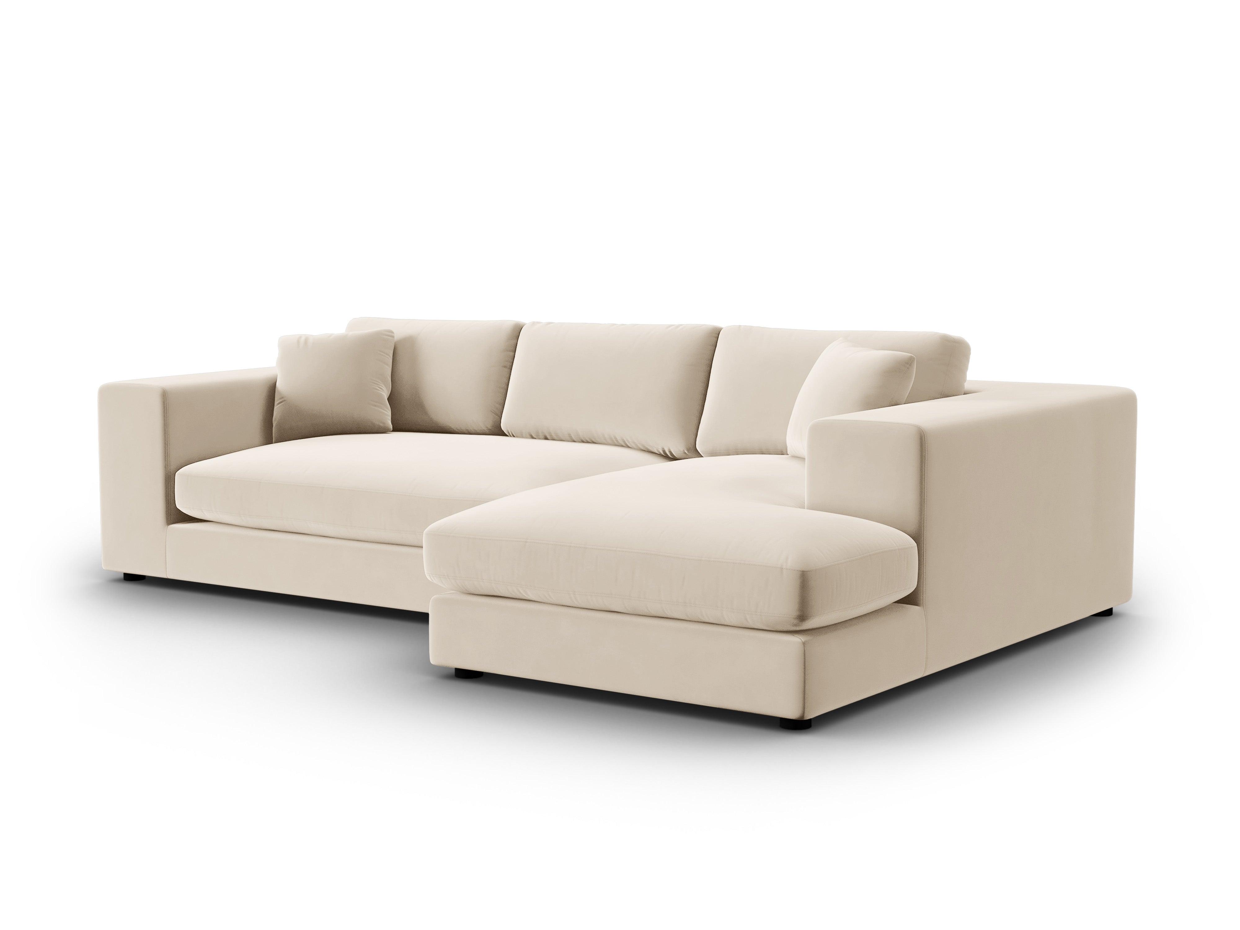 Narożnik aksamitny prawostronny TENDANCE beżowy CXL by Christian Lacroix Eye on Design