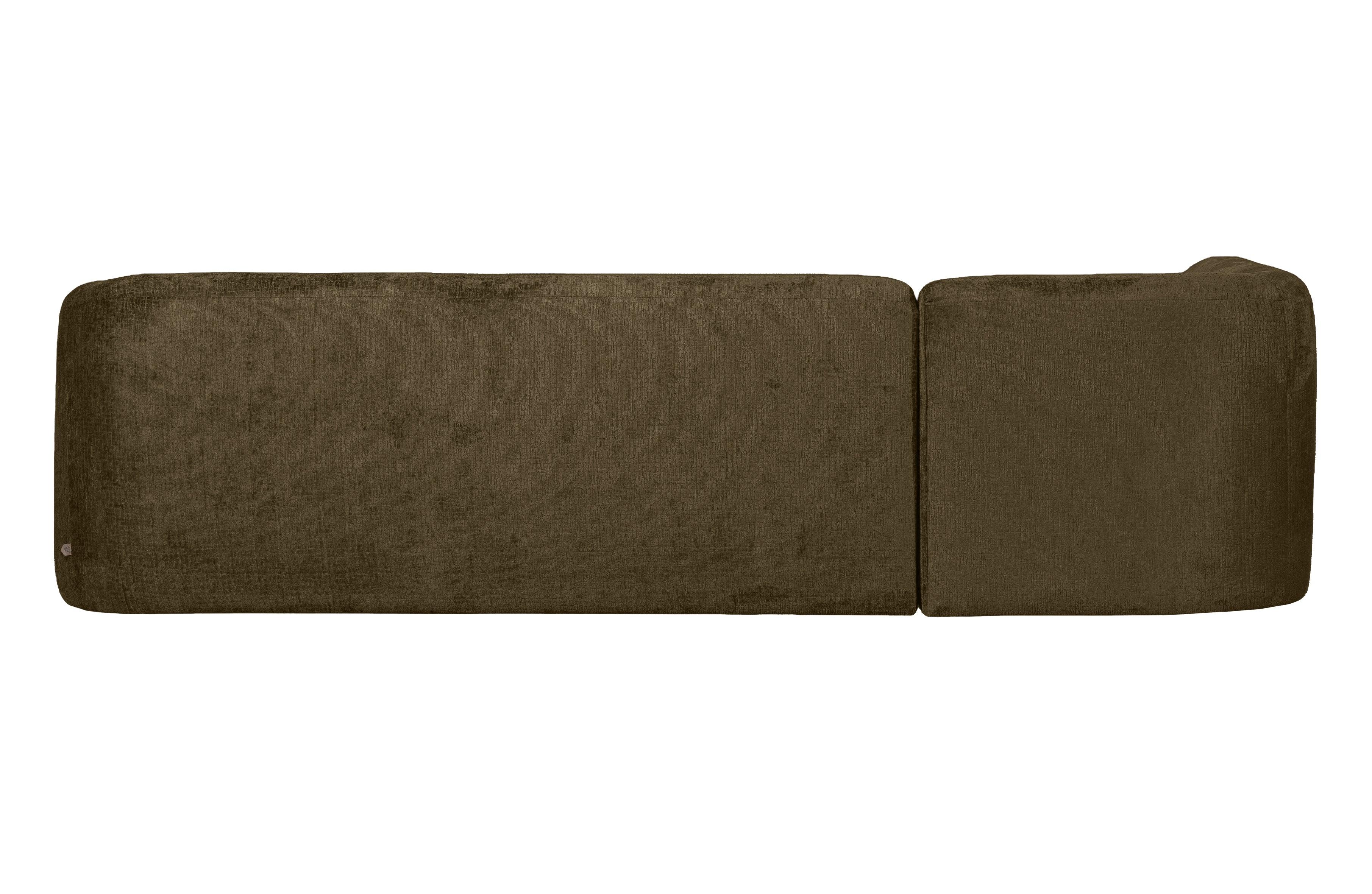 Narożnik lewostronny aksamitny SLOPING ciemnozielony Be Pure Eye on Design