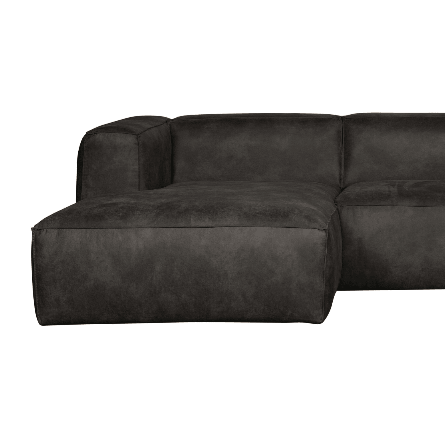 Narożnik lewostronny BEAN czarna ekoskóra Woood Eye on Design