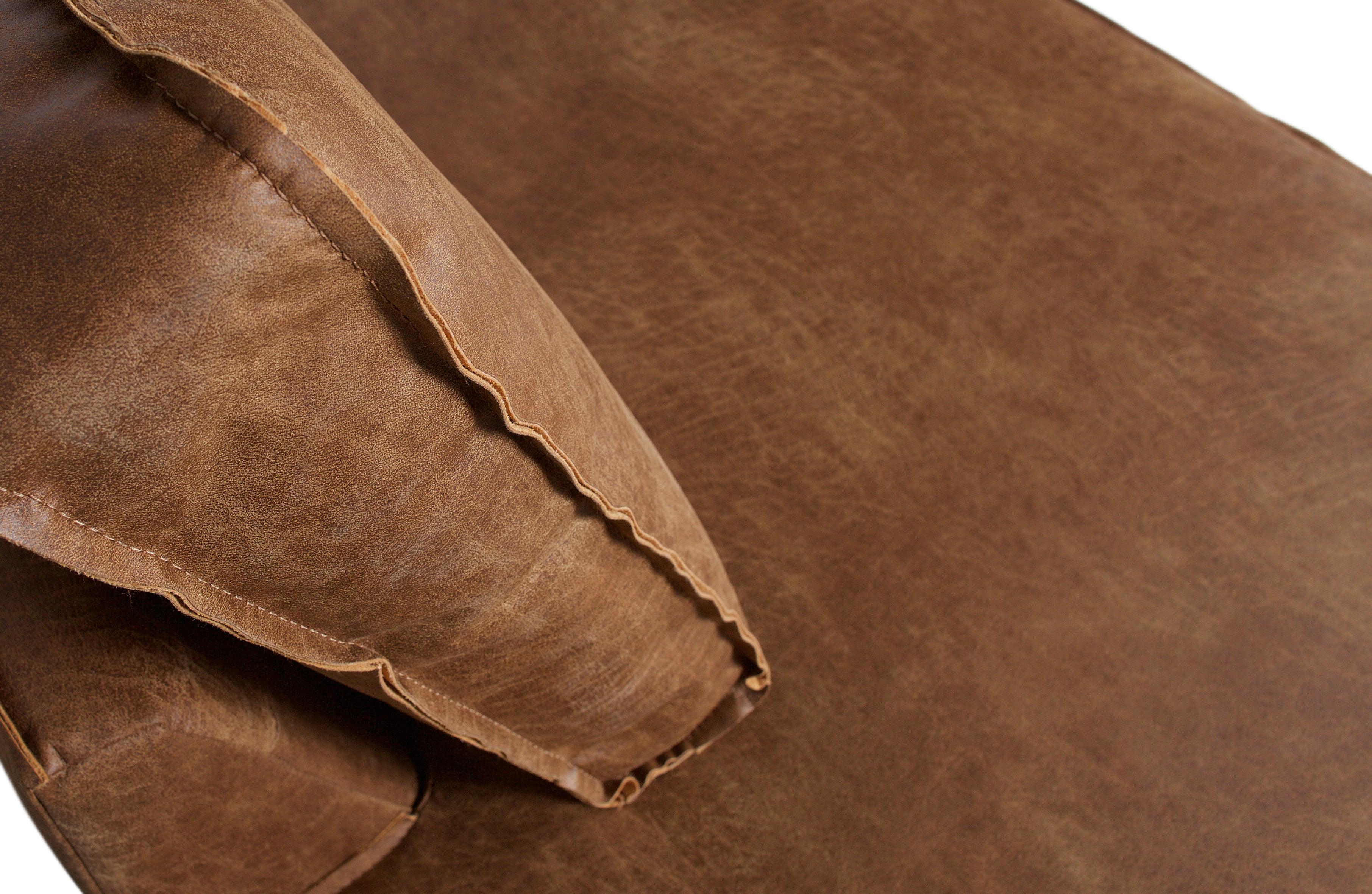 Narożnik lewostronny skórzany RODEO koniakowy Be Pure Eye on Design