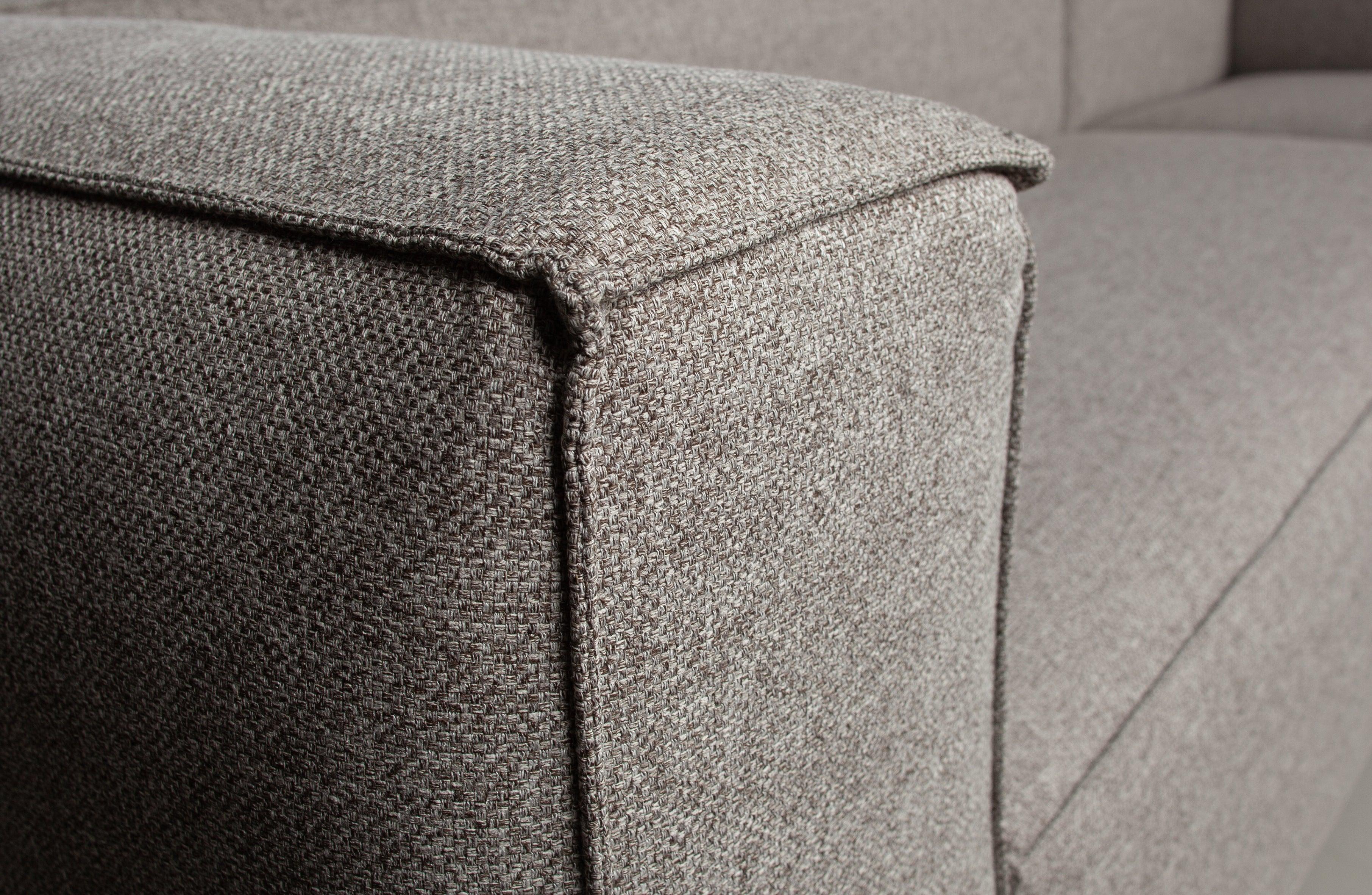 Narożnik lewostronny z poduszkami BEAN jasnoszary Woood Exclusive Eye on Design