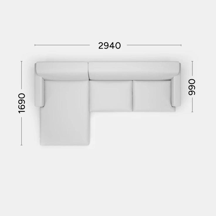 Narożnik lewostronny ZOYA – sofa narożna