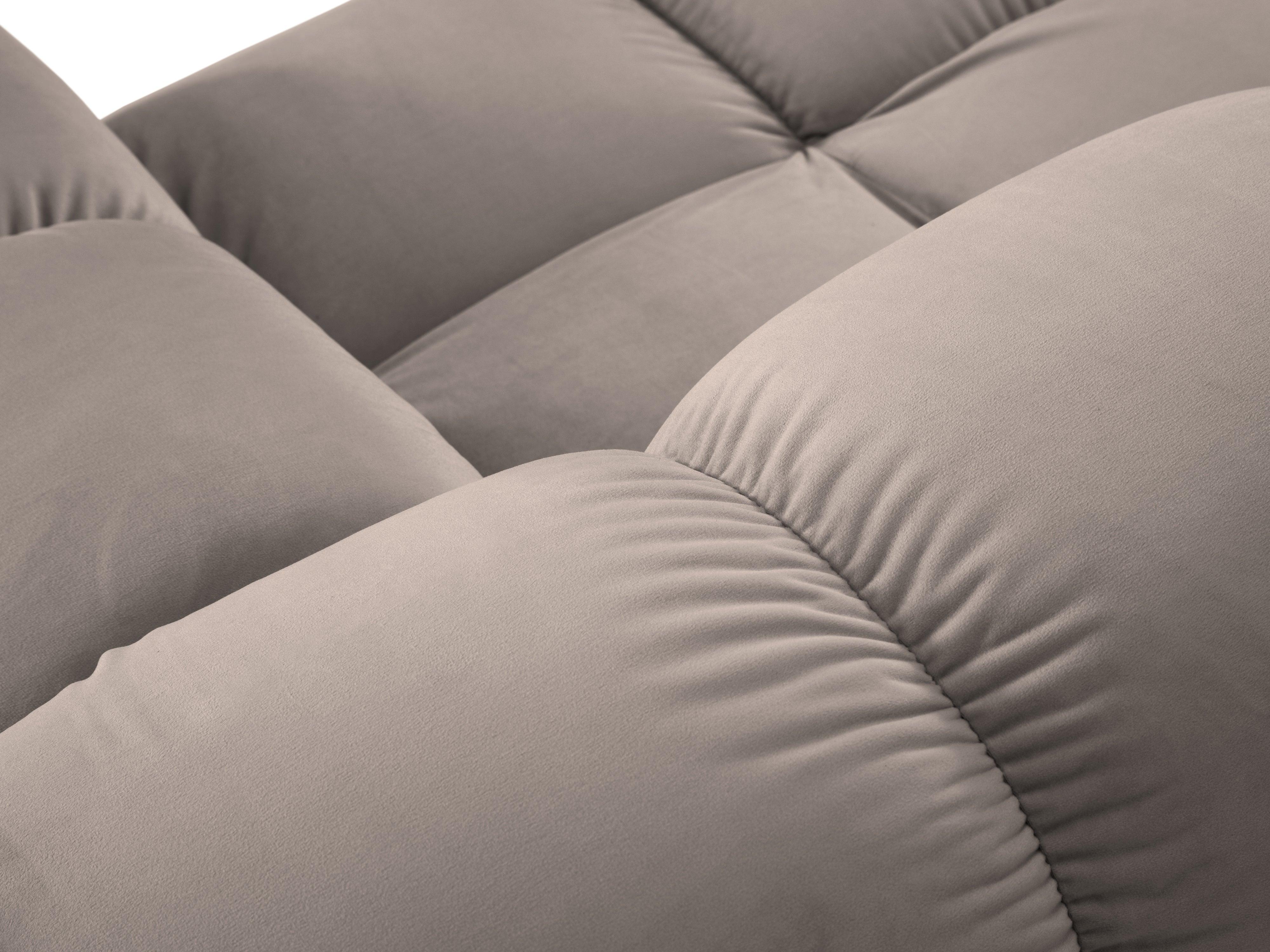 Narożnik modułowy aksamitny 3-osobowy TROPEA cappuccino Milo Casa Eye on Design