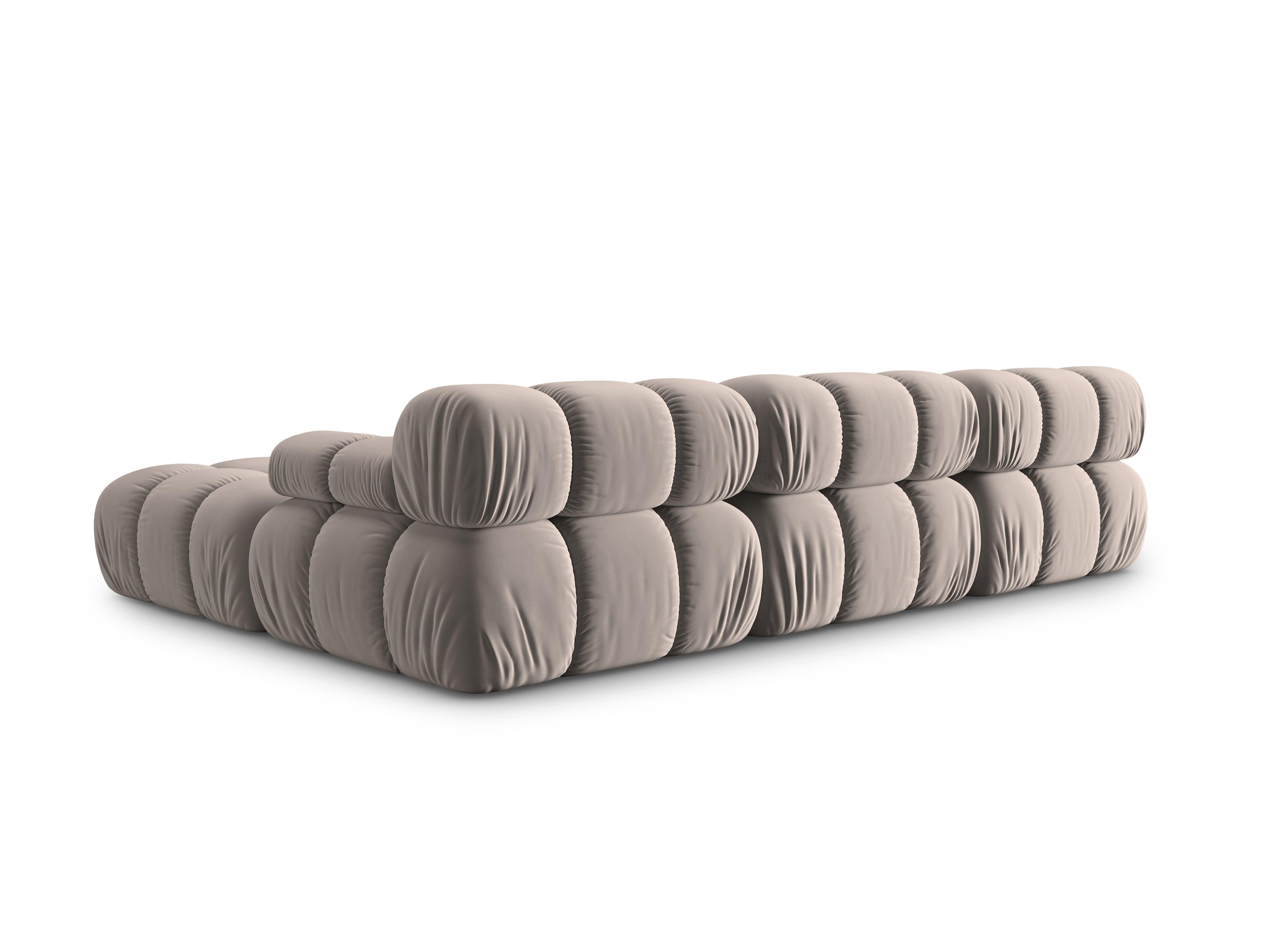 Narożnik modułowy aksamitny 4-osobowy TROPEA cappuccino Milo Casa Eye on Design