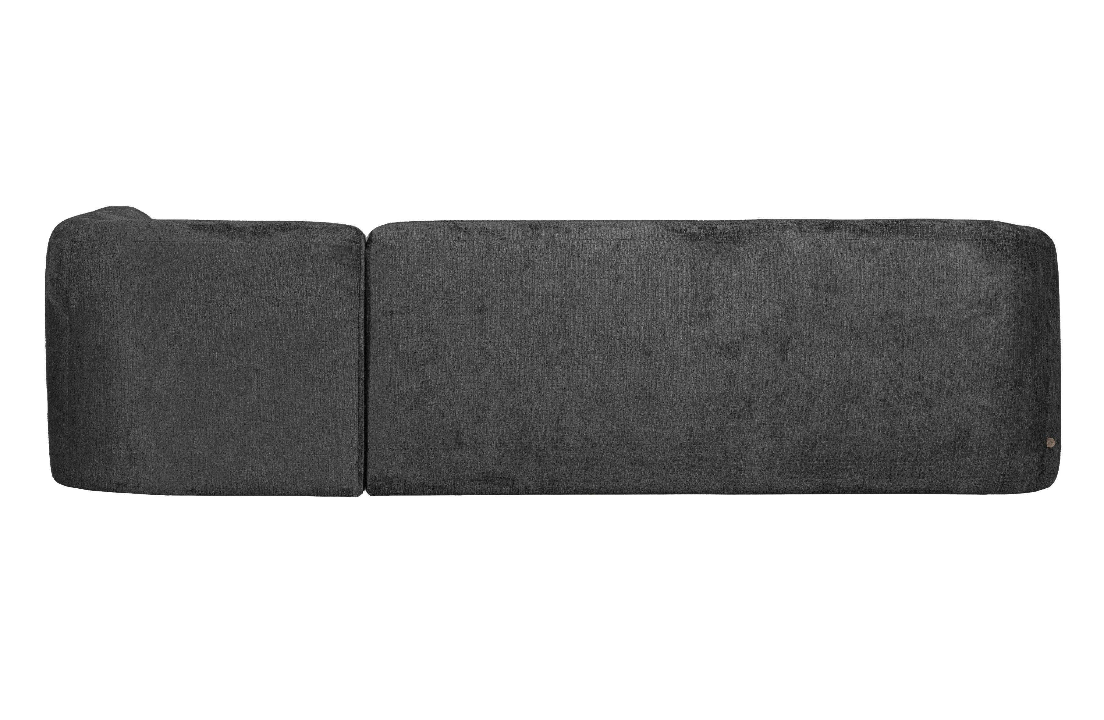 Narożnik prawostronny aksamitny SLOPING ciemnoszary Be Pure Eye on Design