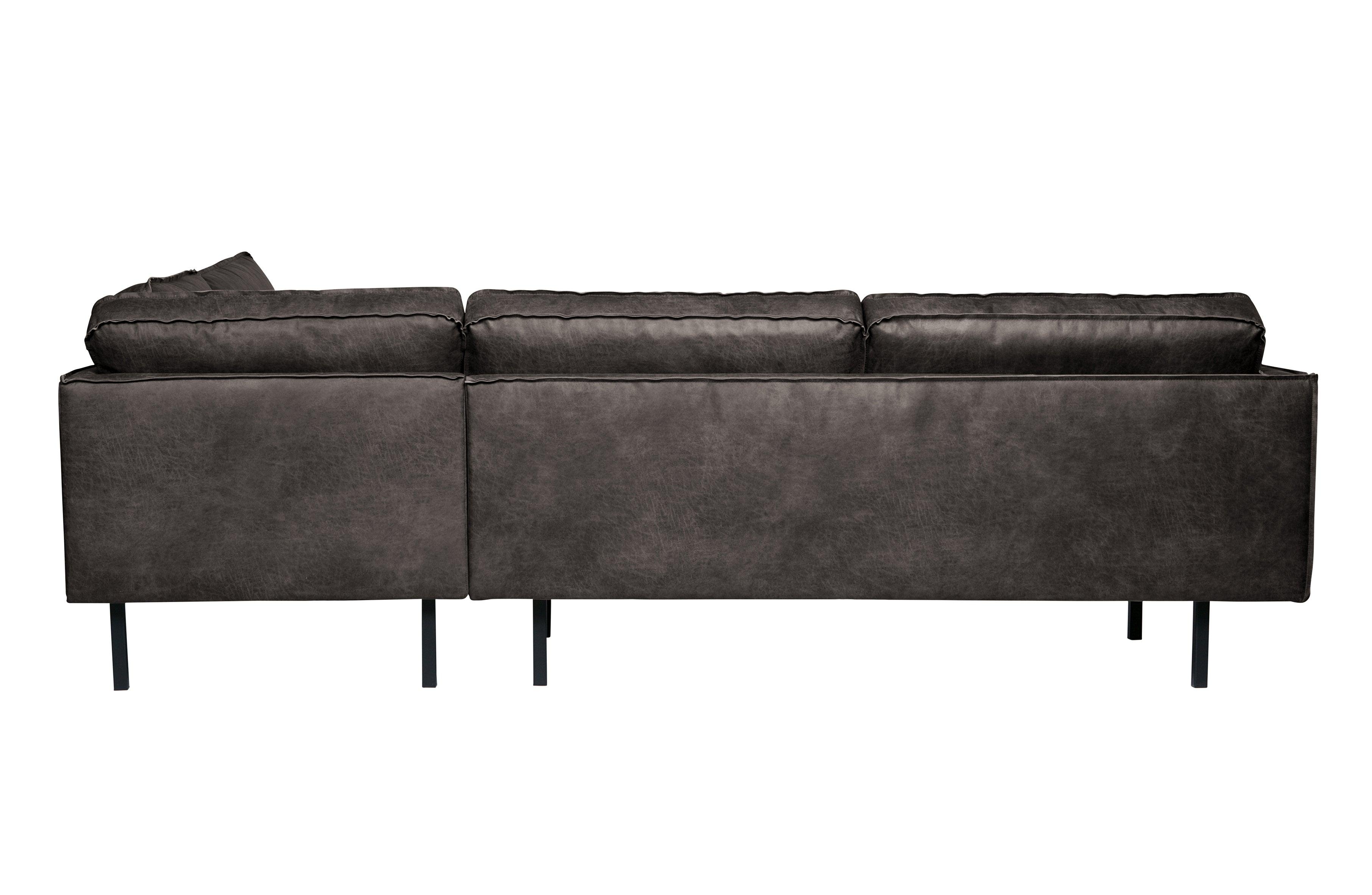 Narożnik prawostronny skórzany RODEO czarny Be Pure Eye on Design