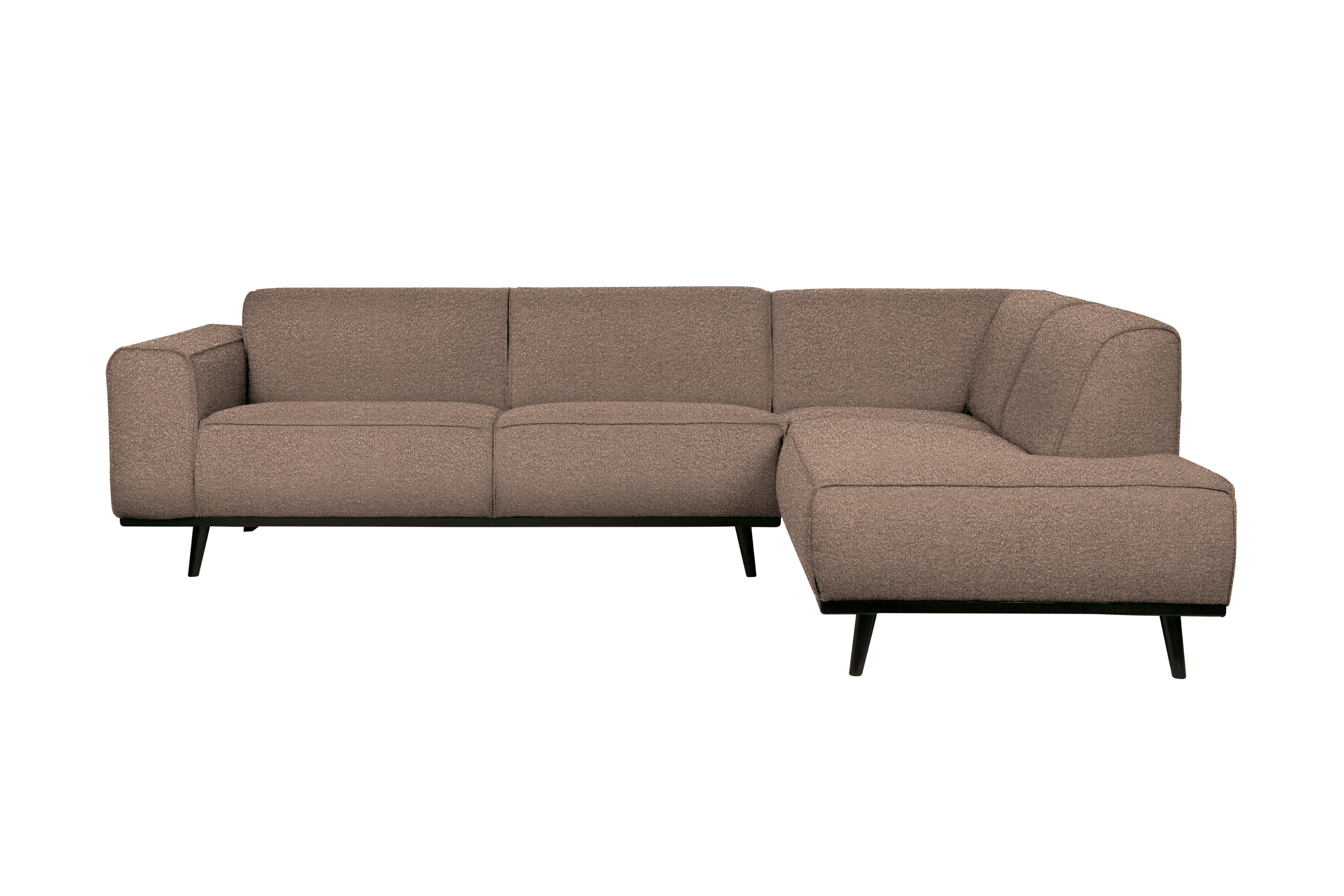 Narożnik prawostronny STATEMENT boucle jasnobrązowy Be Pure Eye on Design