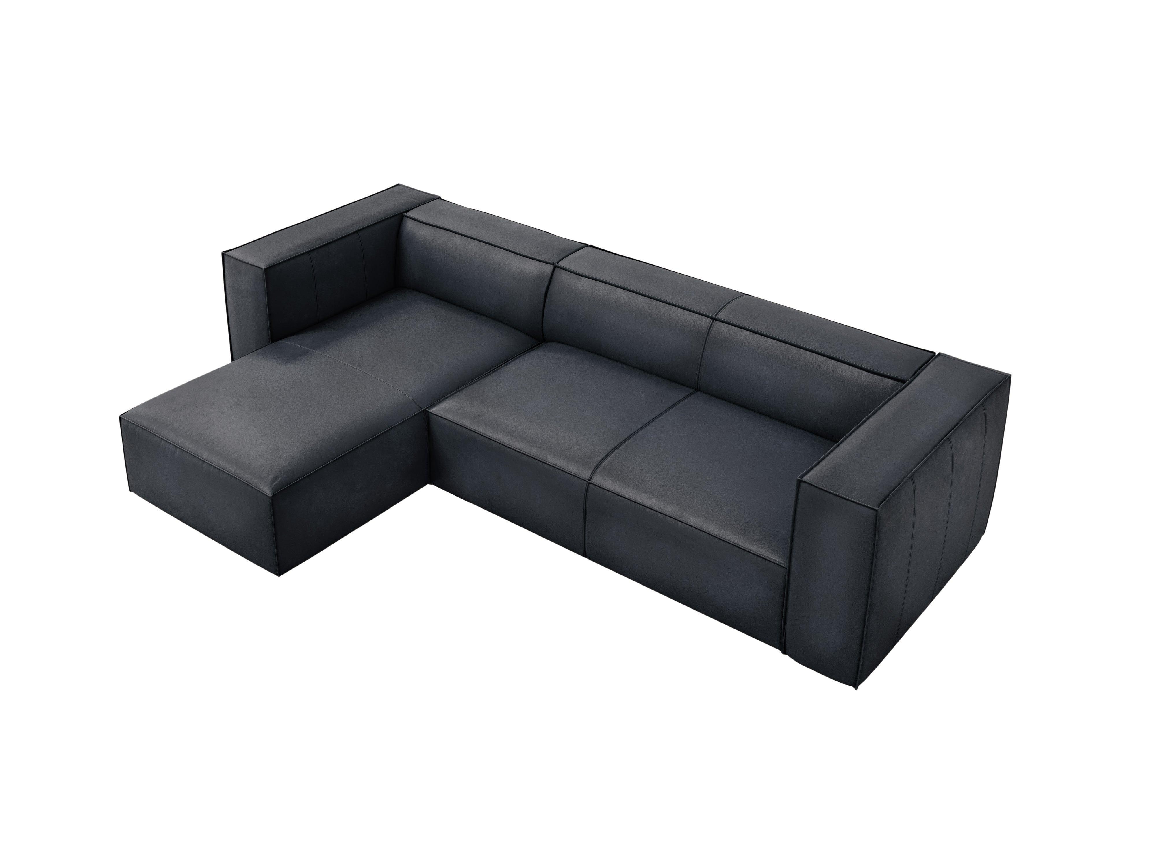 Narożnik skórzany lewostronny MADAME grafitowy Windsor & Co Eye on Design