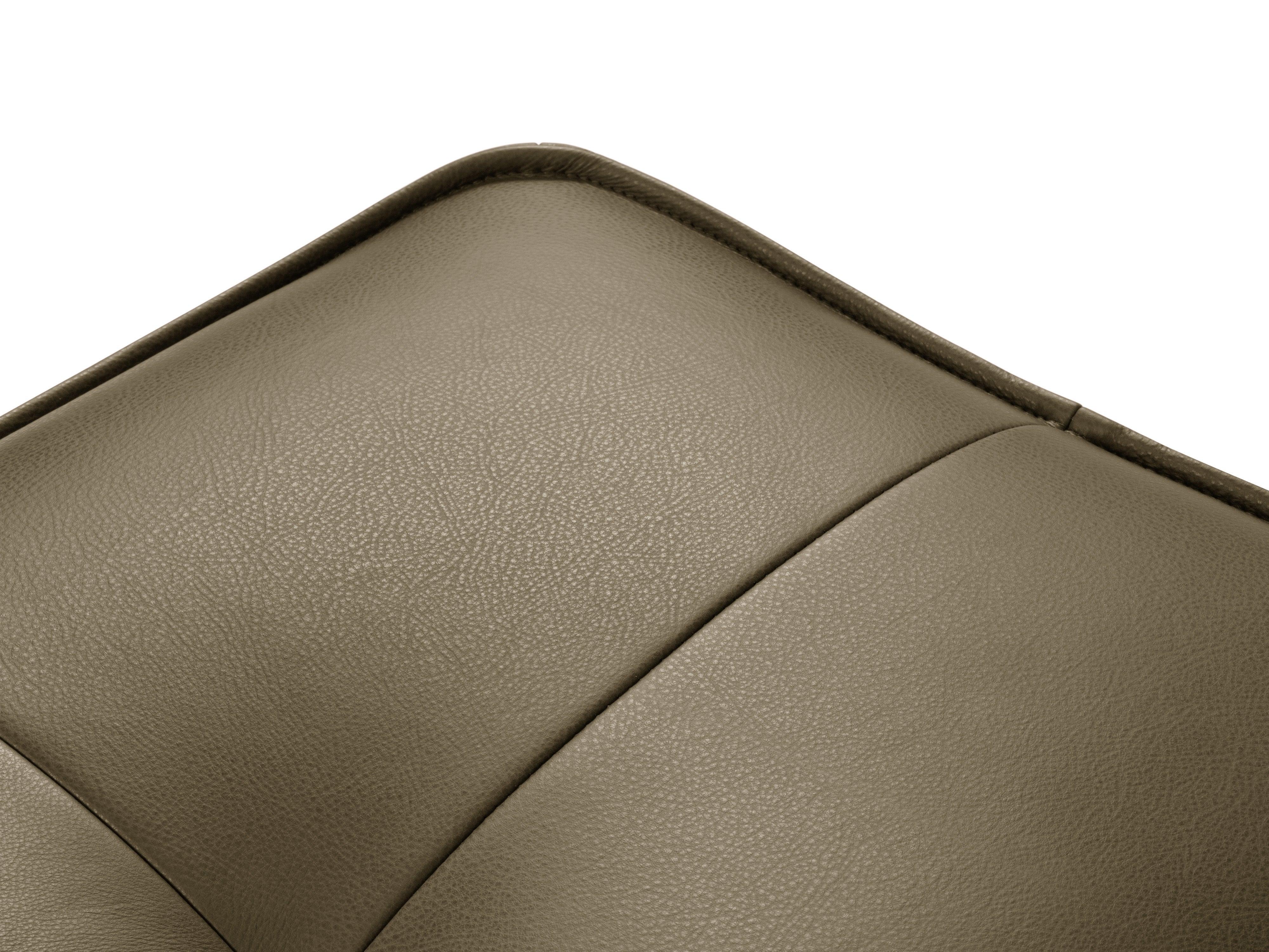 Narożnik skórzany lewostronny otwarty LILY oliwkowy Maison Heritage Eye on Design