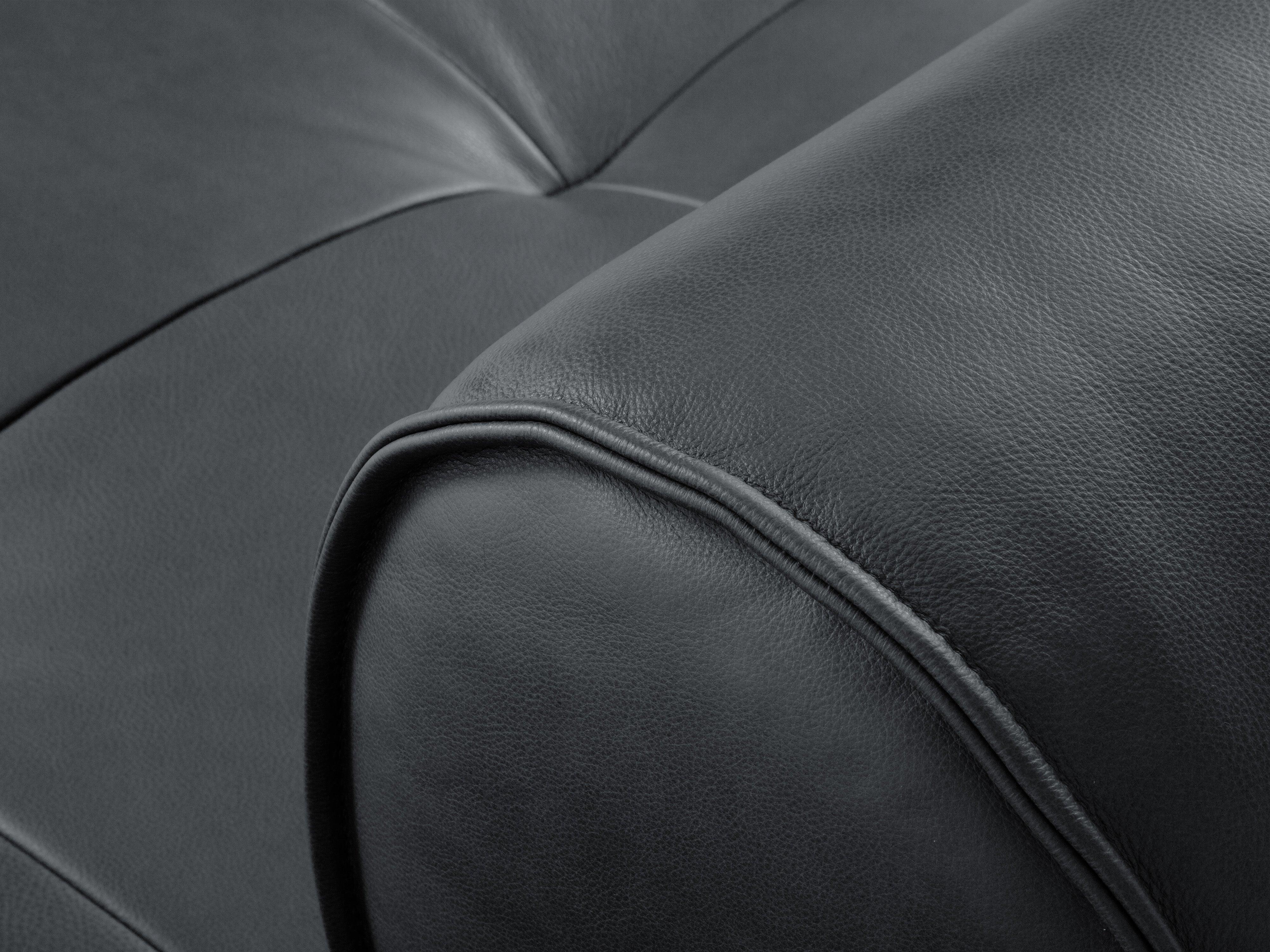 Narożnik skórzany prawostronny LILY grafitowy Maison Heritage Eye on Design