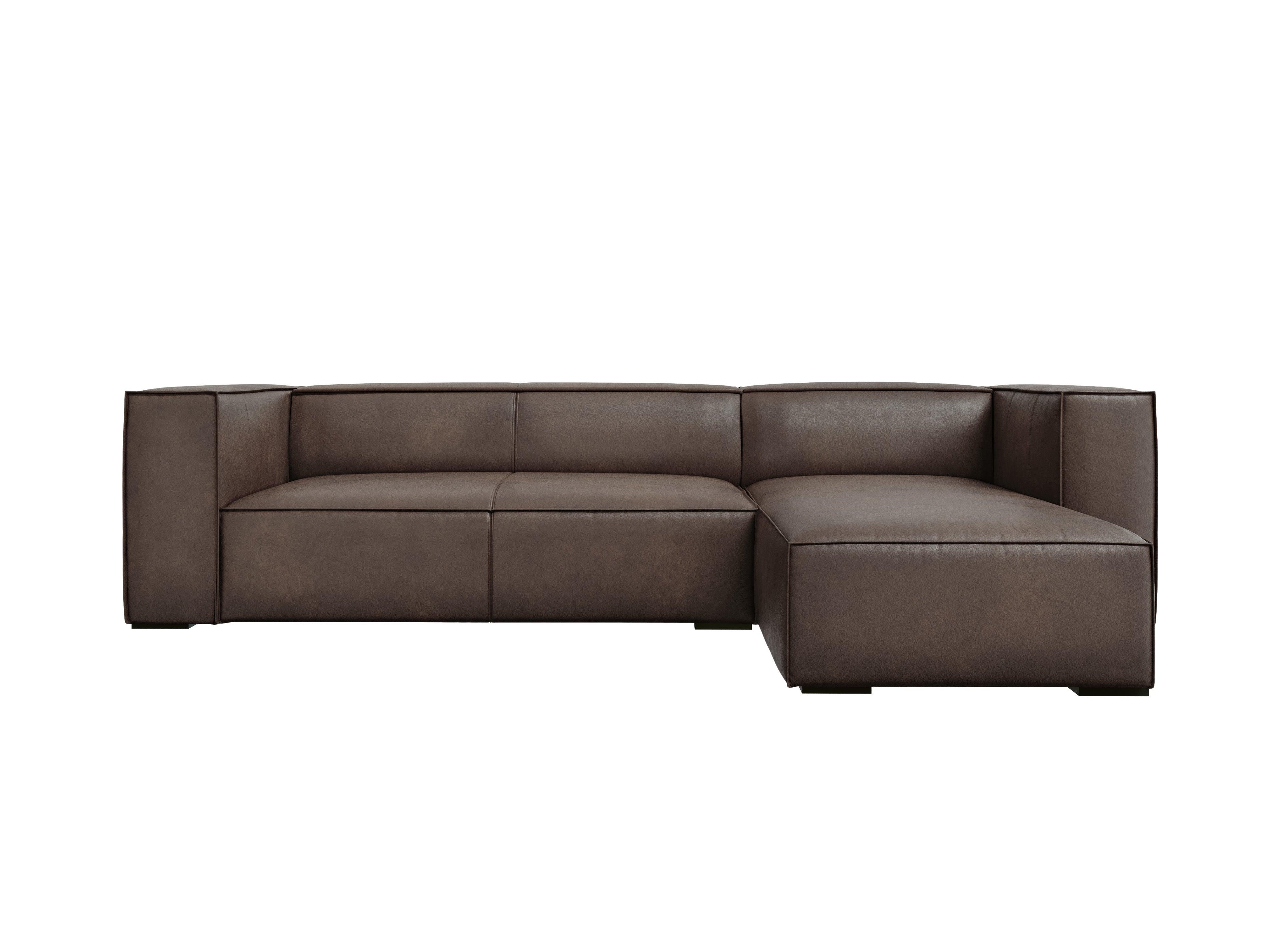 Narożnik skórzany prawostronny MADAME oliwkowy brąz Windsor & Co Eye on Design