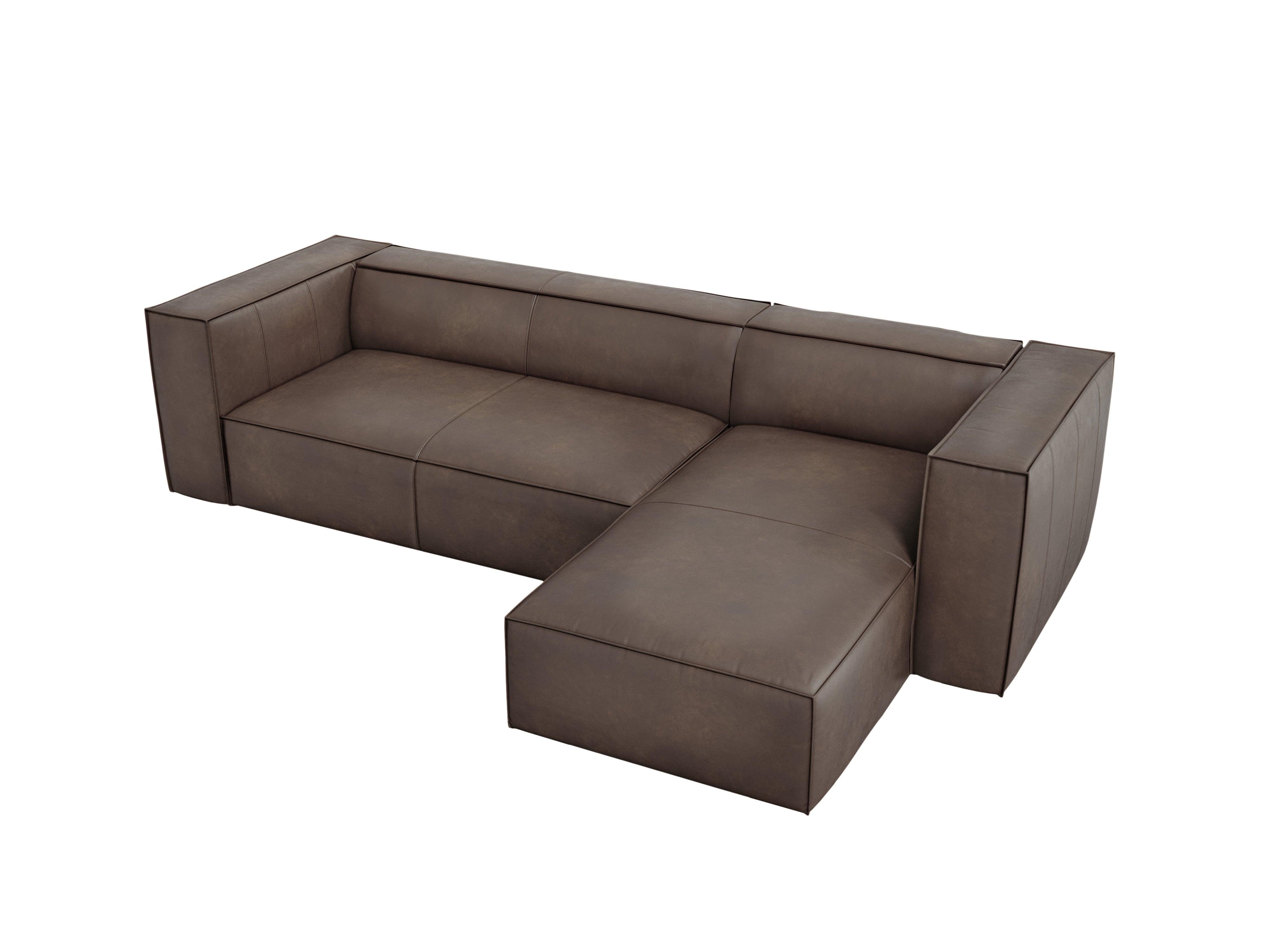 Narożnik skórzany prawostronny MADAME oliwkowy brąz Windsor & Co Eye on Design