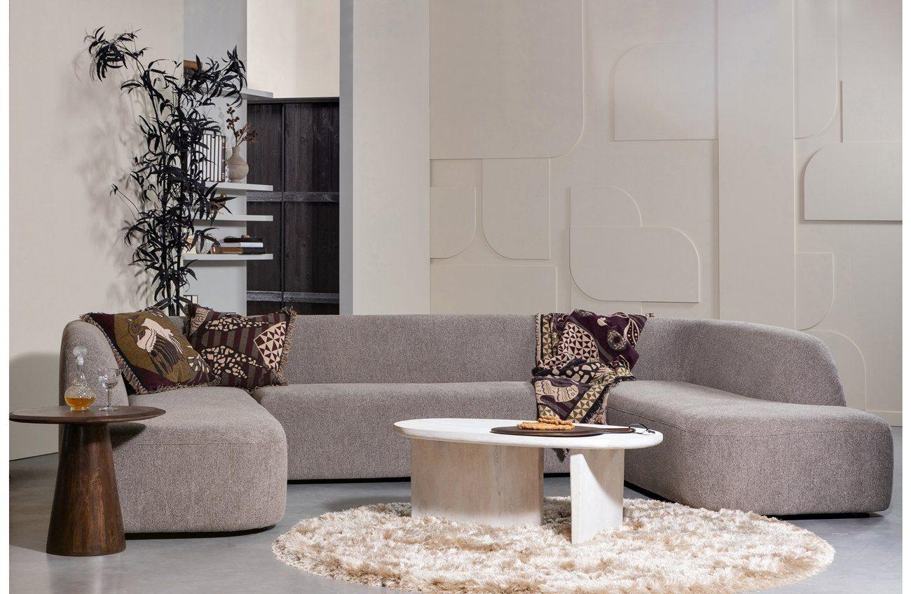 Narożnik w kształcie U aksamitna SLOPING szarozielony Be Pure Eye on Design