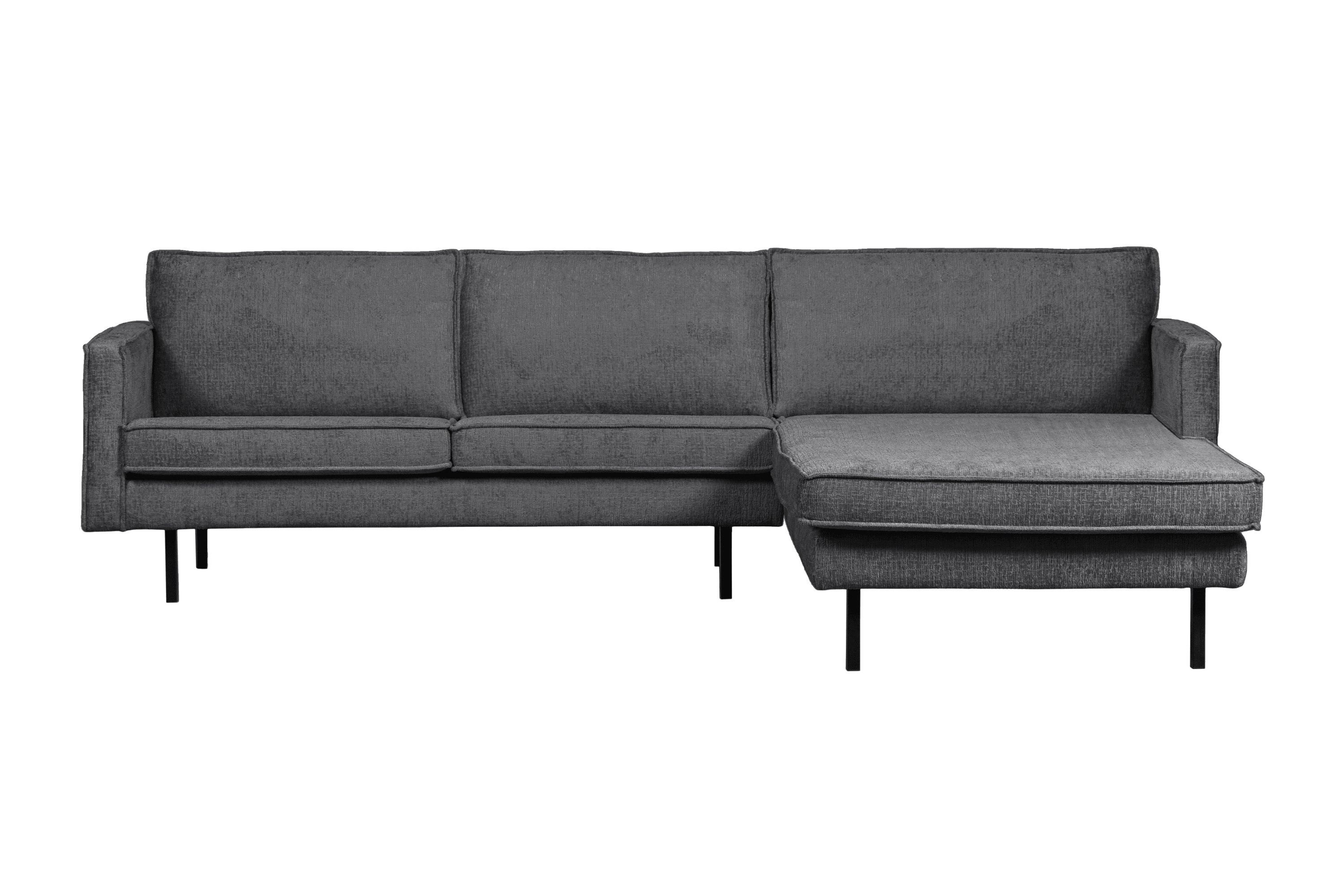 Narożnik welurowy prawostronny RODEO ciemnoszary Be Pure Eye on Design