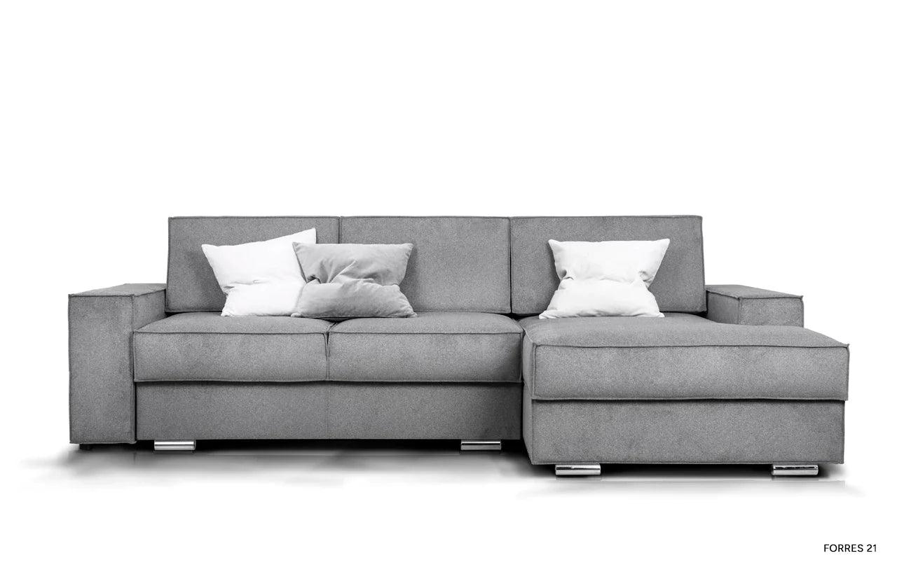 Narożnik z funkcją spania lewostronny TYBERIAS Rosanero Eye on Design