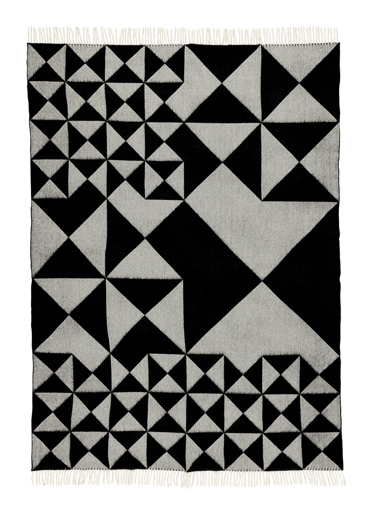 Narzuta MIRROR THROW czarny Verpan Eye on Design