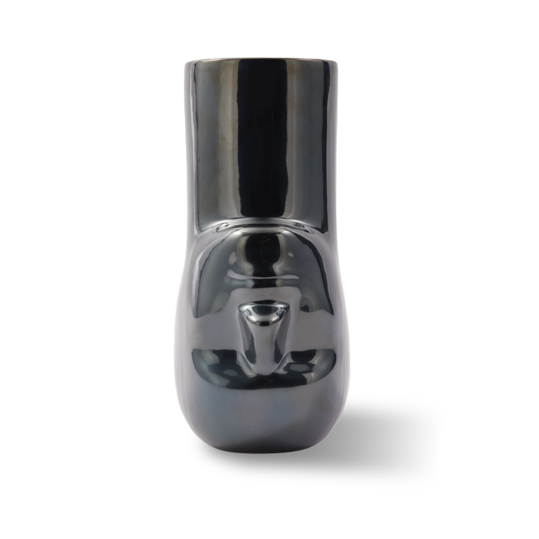 UPSIDE-DOWN LONG NECK vase dark gray