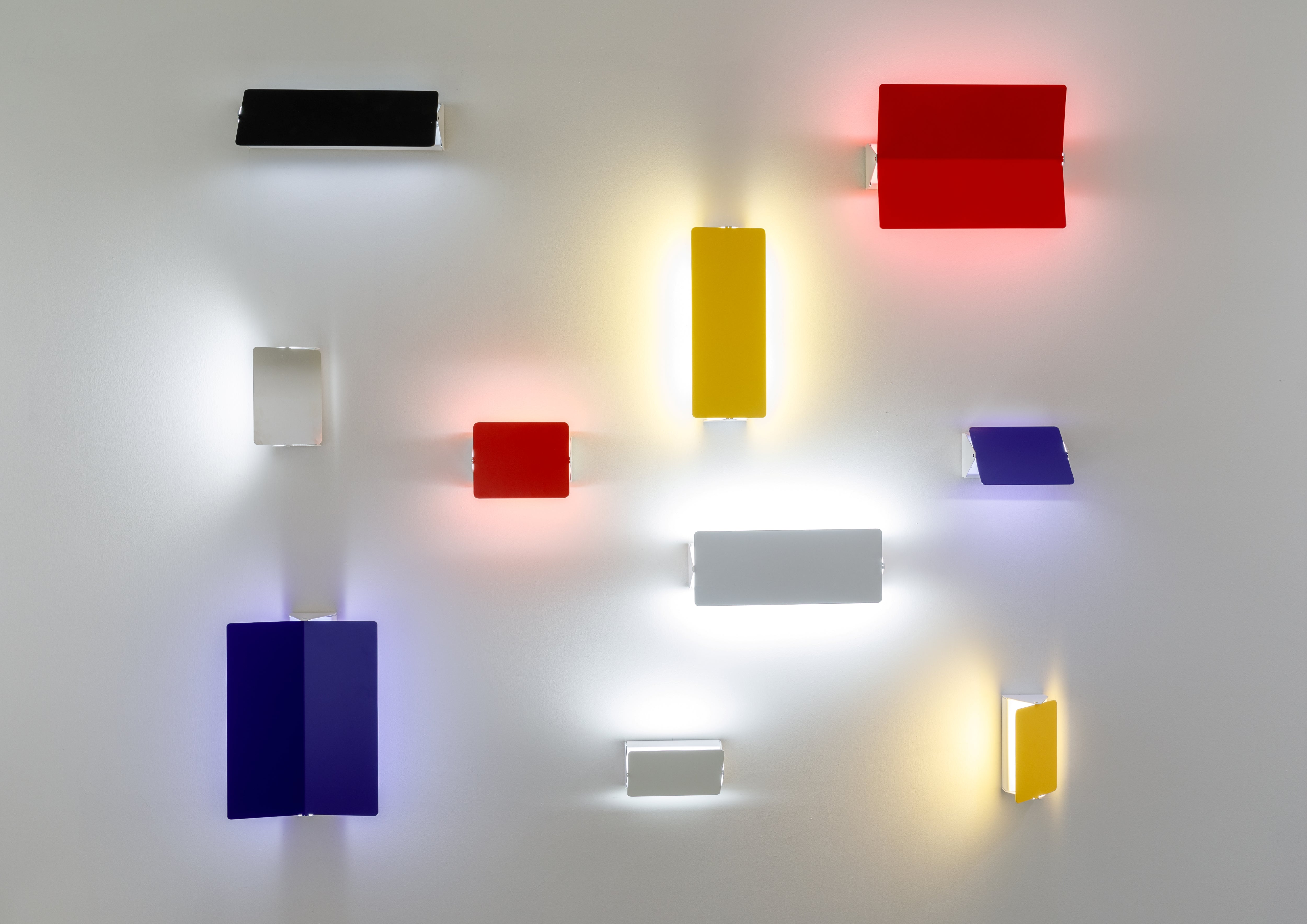 Red Pivoting Shutter Wall Lamp