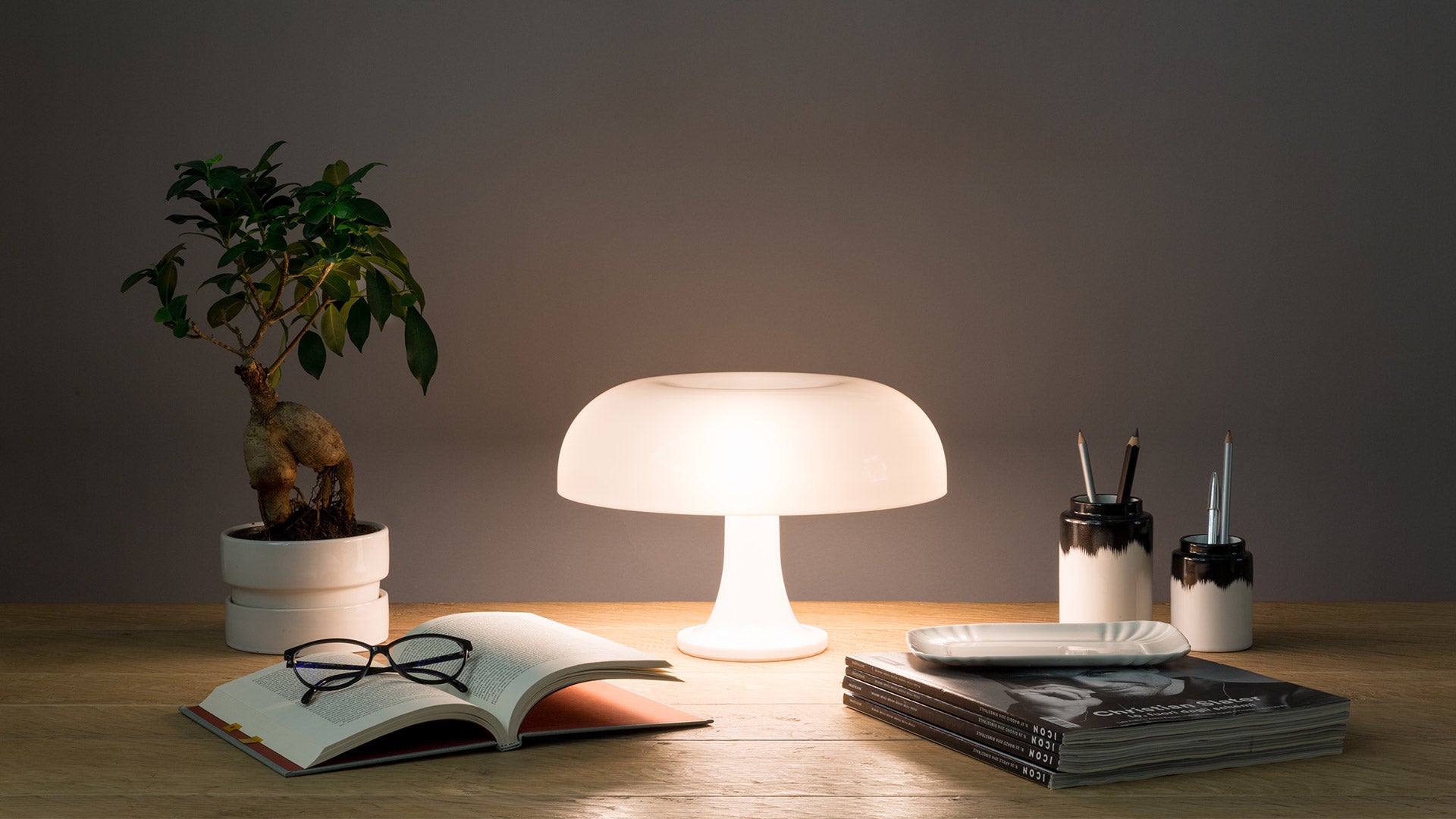 Tischlampe NESSINO weiß