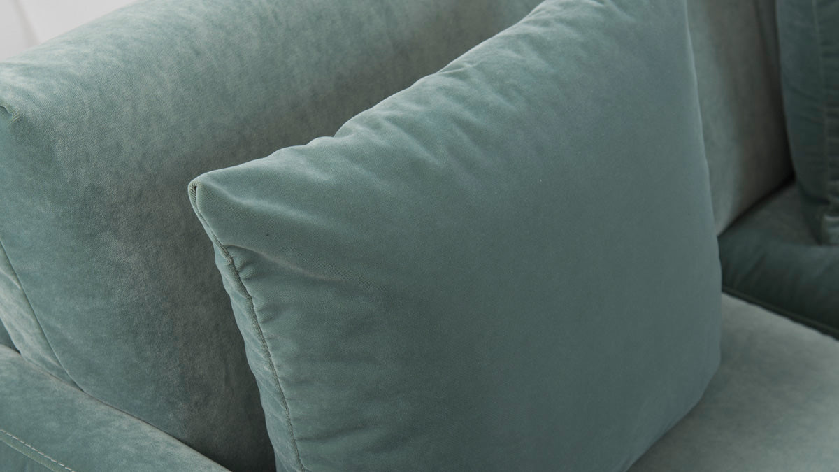 Sofa PARADISE gepolstert mit Eichenbasis