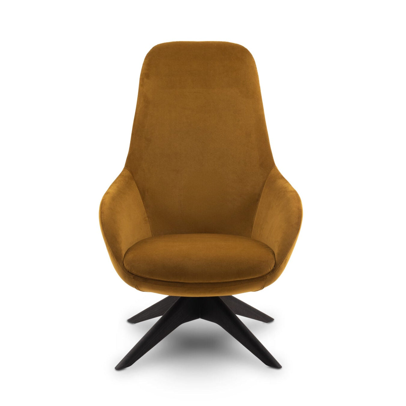 Drehstuhl CLASSIC gepolstert mit Holzuntergestell