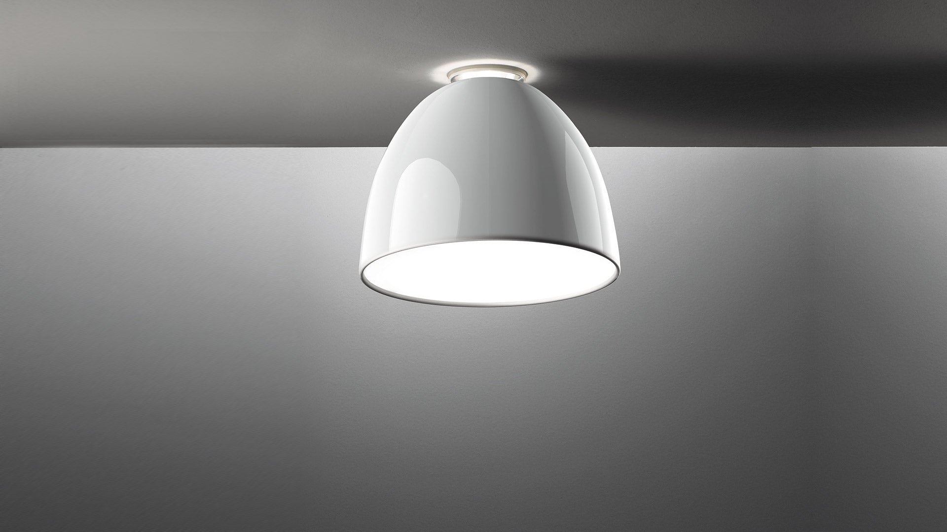 Ceiling lamp NUR GLOSS white
