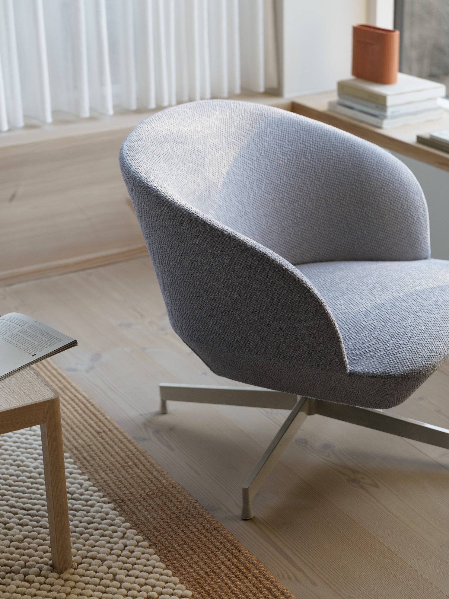 Teppich PEBBLE orange mit beige