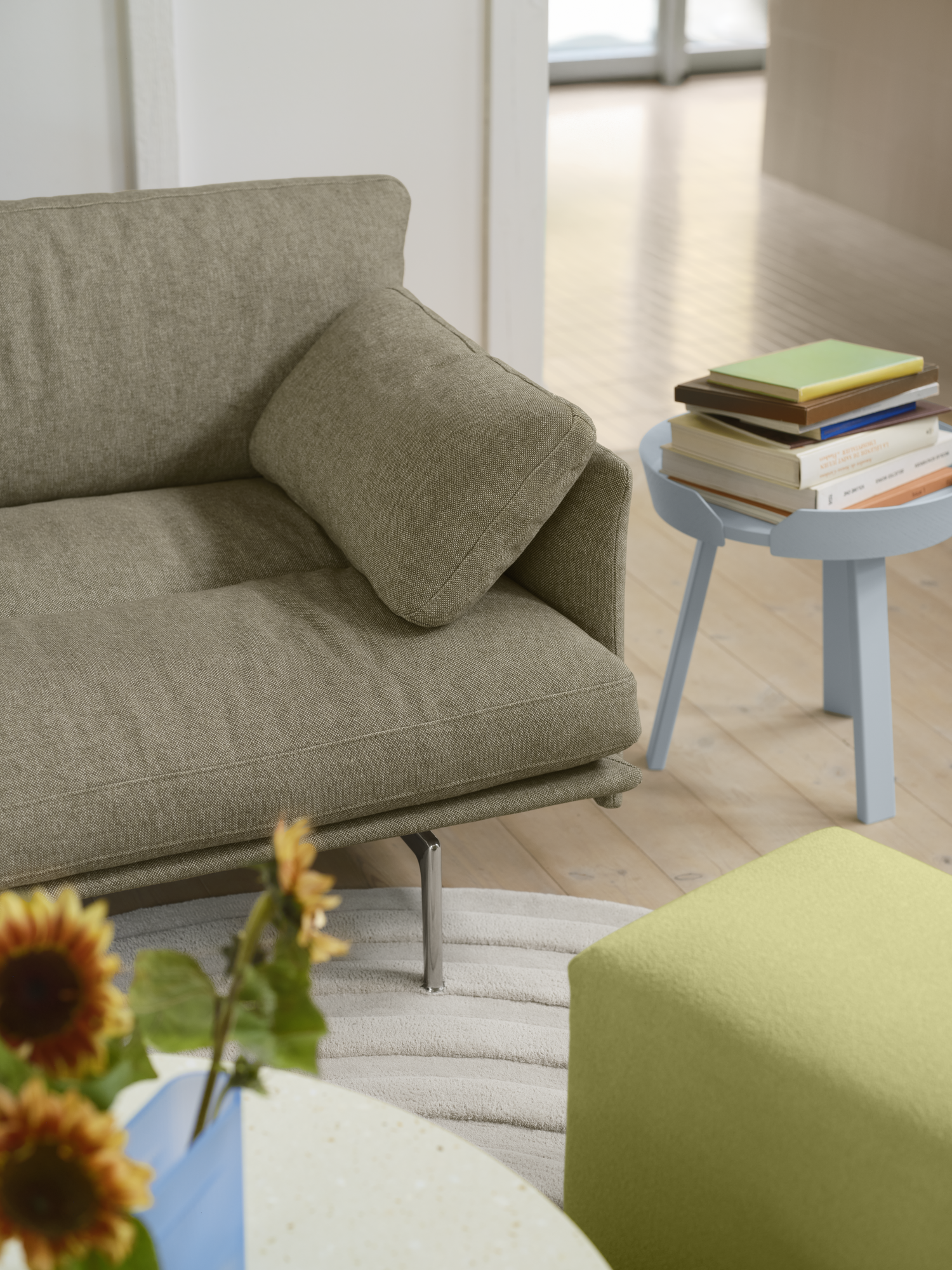 Sofa für 3 Personen OUTLINE SOFT gepolstert